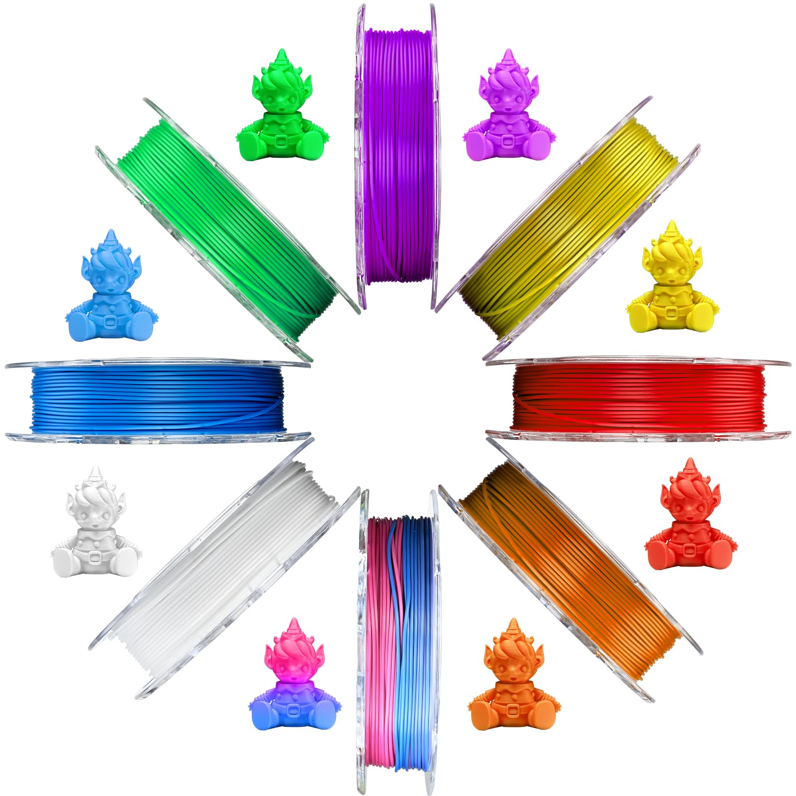 AOSEED 3D Printer for Kids, Fully Assembled AI 3D Printer with 8,000+ Models & 17+ Modules, 400mm/s High Speed, Leveling Free, STEM Toy Gift with 8 PLA Filaments for Home & School, X-Maker Joy AI+