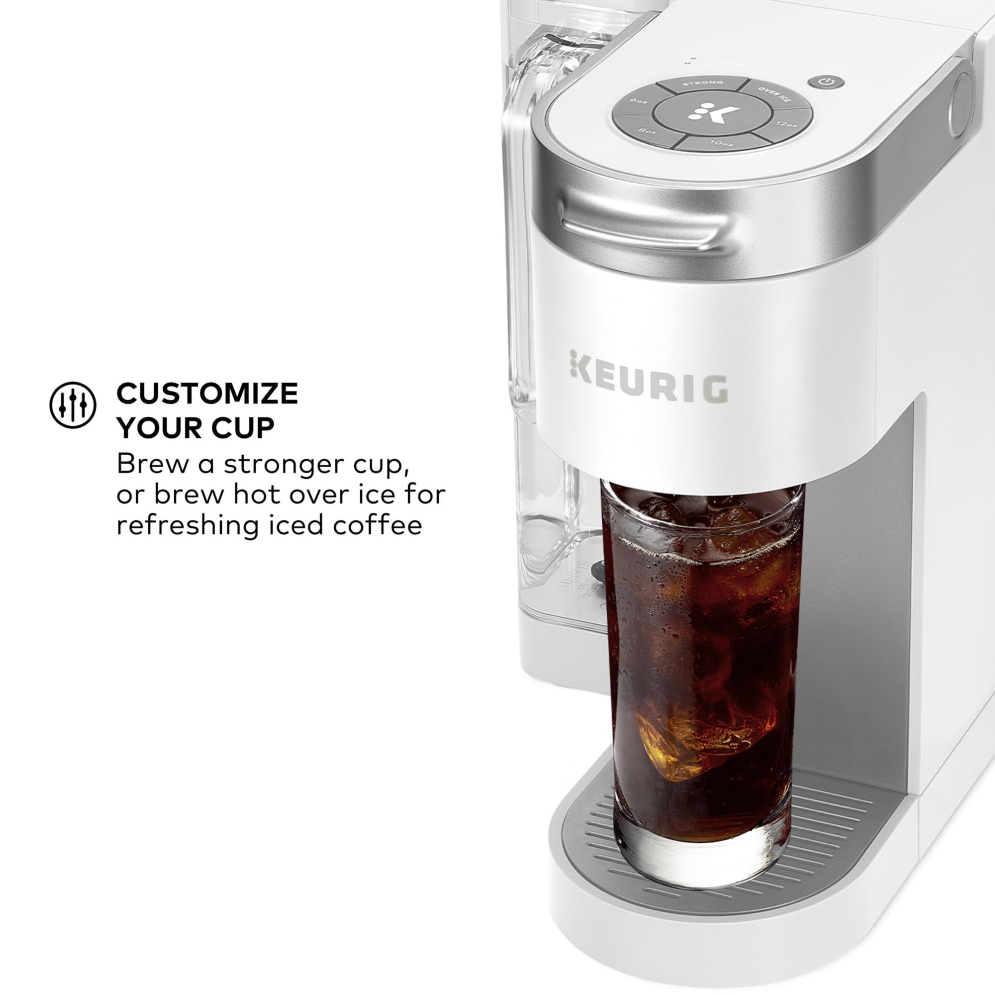 Keurig K-Supreme Single Serve K-Cup Pod Coffee Maker, MultiStream Technology, 4 Brew Sizes, 66oz Dual-Position Removable Reservoir, Black