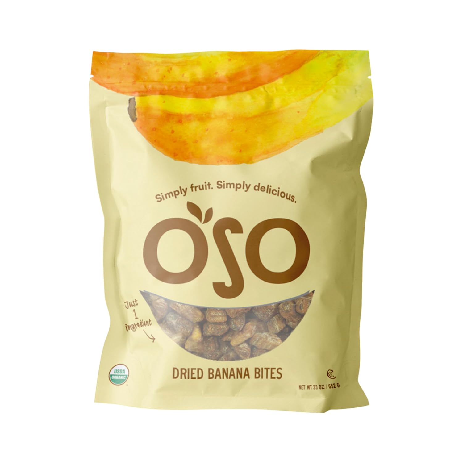 Oso Snacks Dried Mango Slices – Premium Quality, Large Pieces Only! No Added Sugar, No Preservatives, 100% Fruit! One Ingredient. No GMO. Vegan. Naturally Sweet & Delicious Healthy Snack.