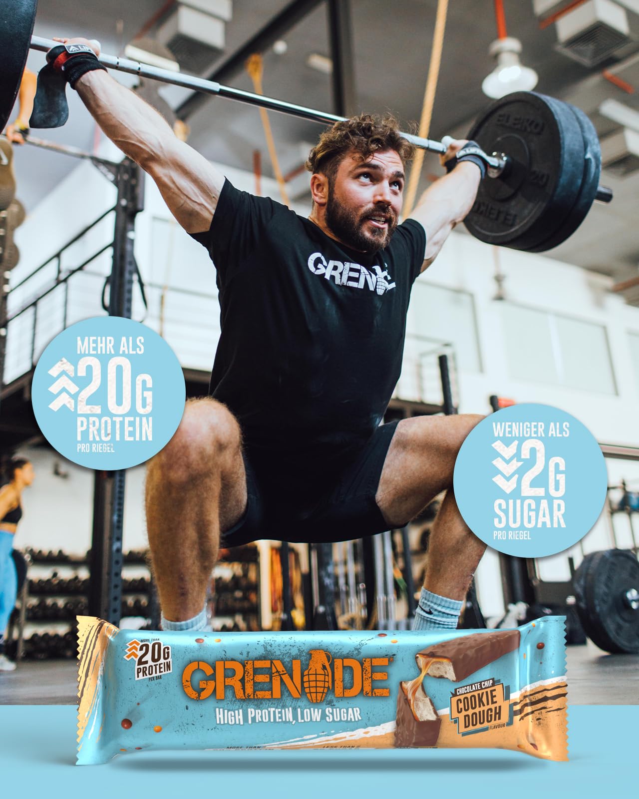 Grenade Proteinriegel, OREO White – Proteinreich & Zuckerarm, 12 x 60 g