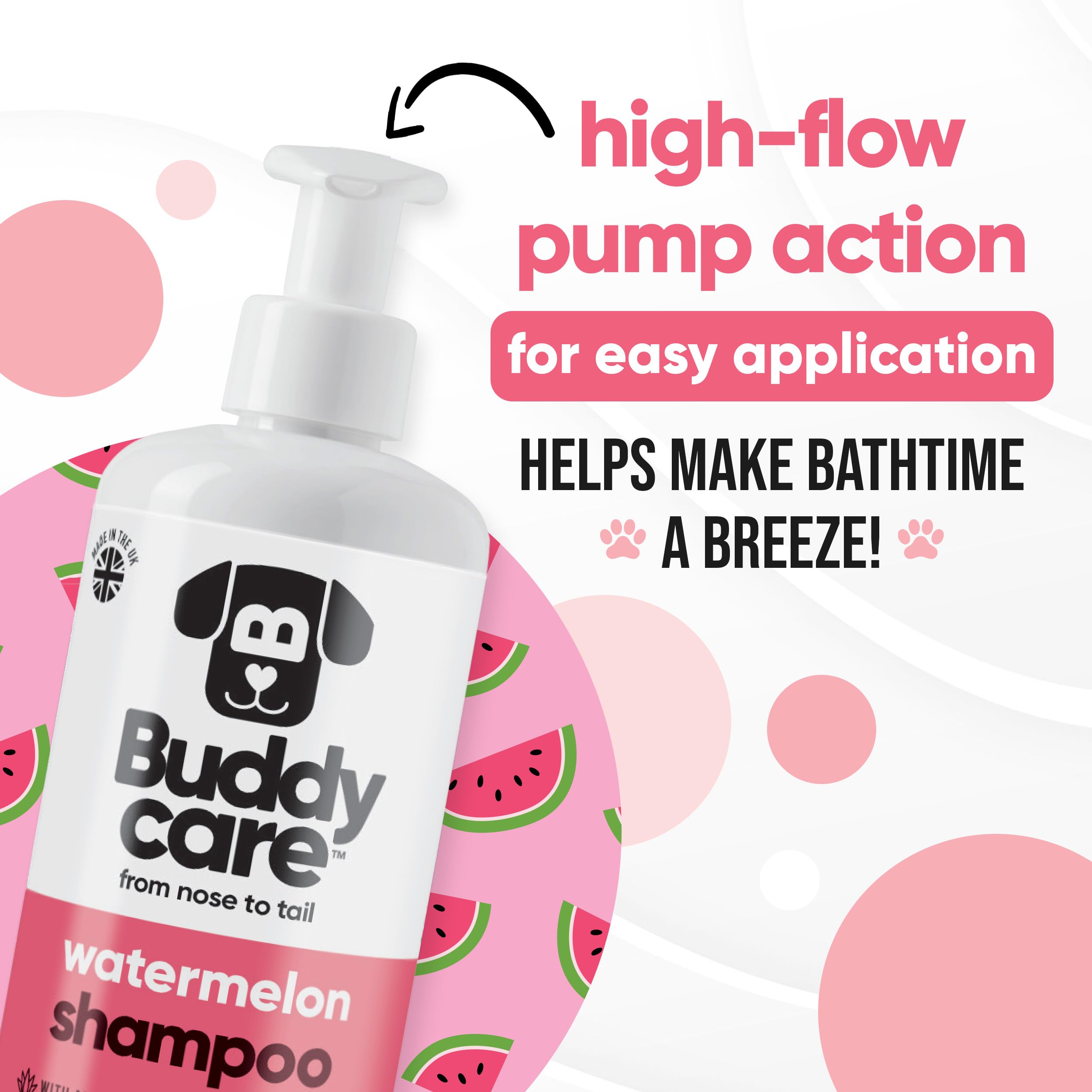 2in1 Hundeshampoo und Conditioner von Buddycare (500ml) - Praktisches Hundeshampoo langhaar und welpen Shampoo Mit Aloe Vera und Pro-Vitamin B5 Rückfettendes Shampoo Für Alle Hunderassen