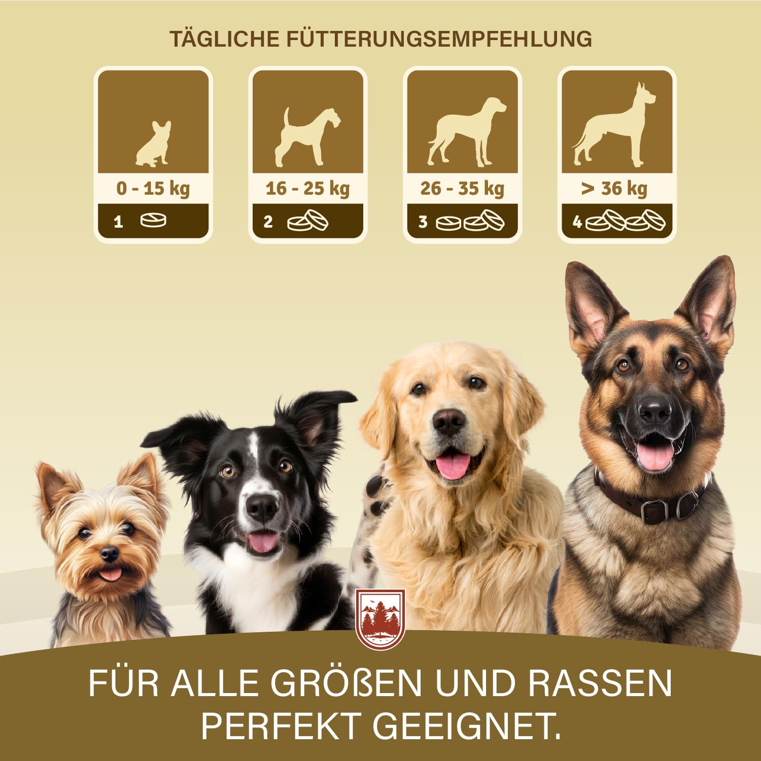 Veddelholzer VERGLEICHSSIEGER 2024 Hunde Gelenktabletten mit Grünlippmuschel Hund MSM & Teufelskralle Glucosamin & Kollagen 125 Kapseln Hunde Leckerlis