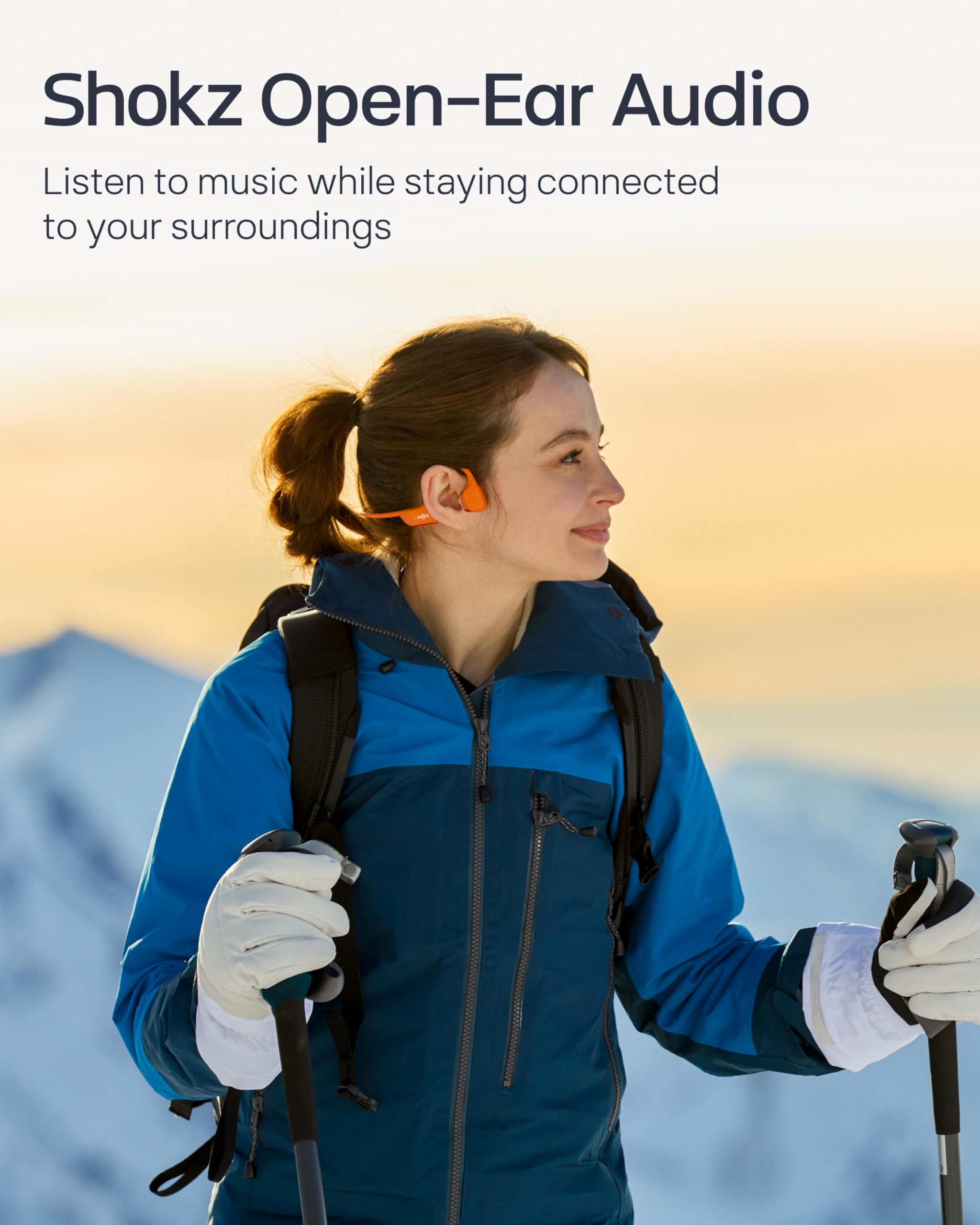 SHOKZ New OpenRun Pro 2- Bone Conduction Headphones, Open-Ear Bluetooth Wireless Sport Earphones for Running, Workouts - Sweat Resistant, Secure Comfortable Fit -Deep Bass, Smart Mic, Reflective Strip