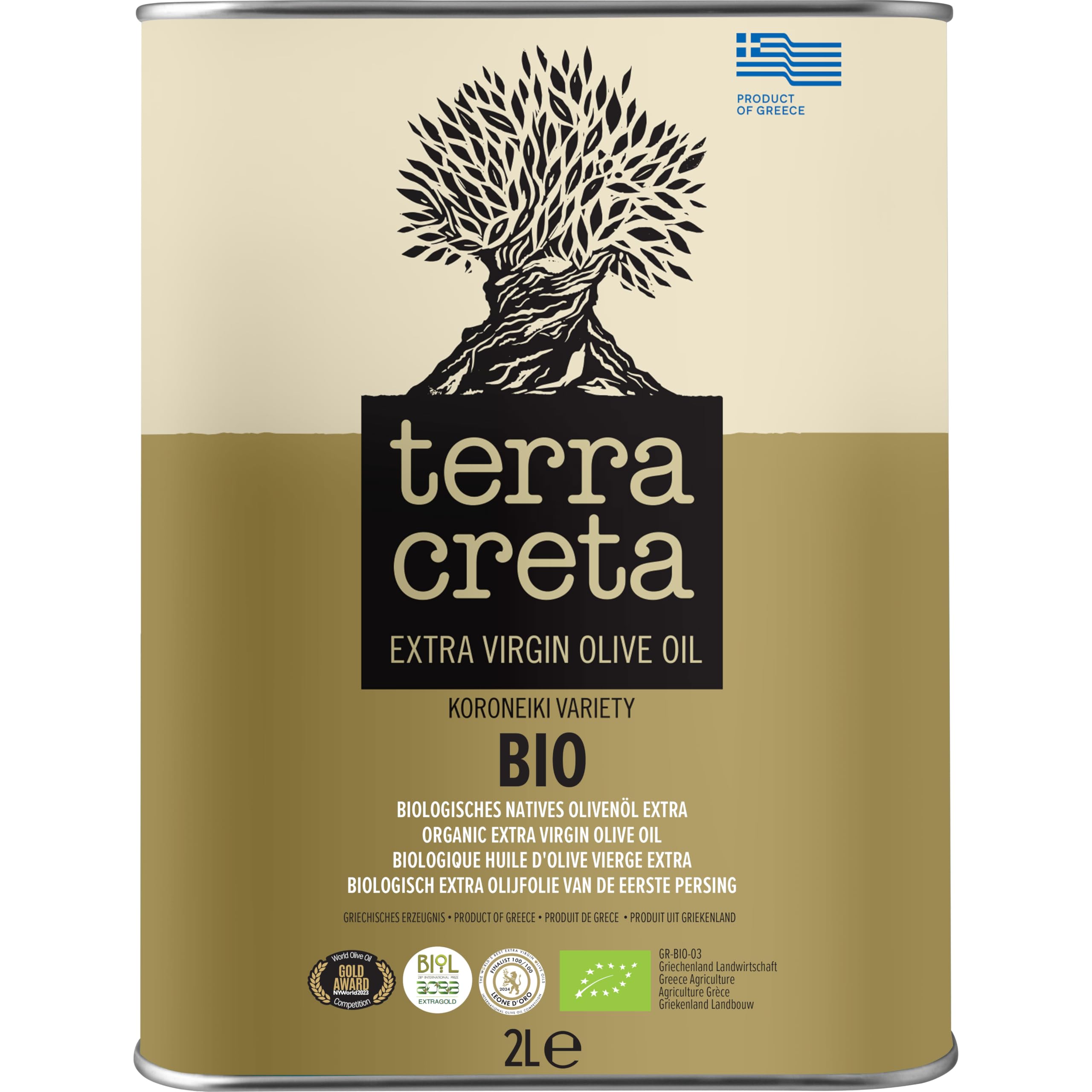 Terra Creta BIO - Extra natives Olivenöl (5 l Kanister)