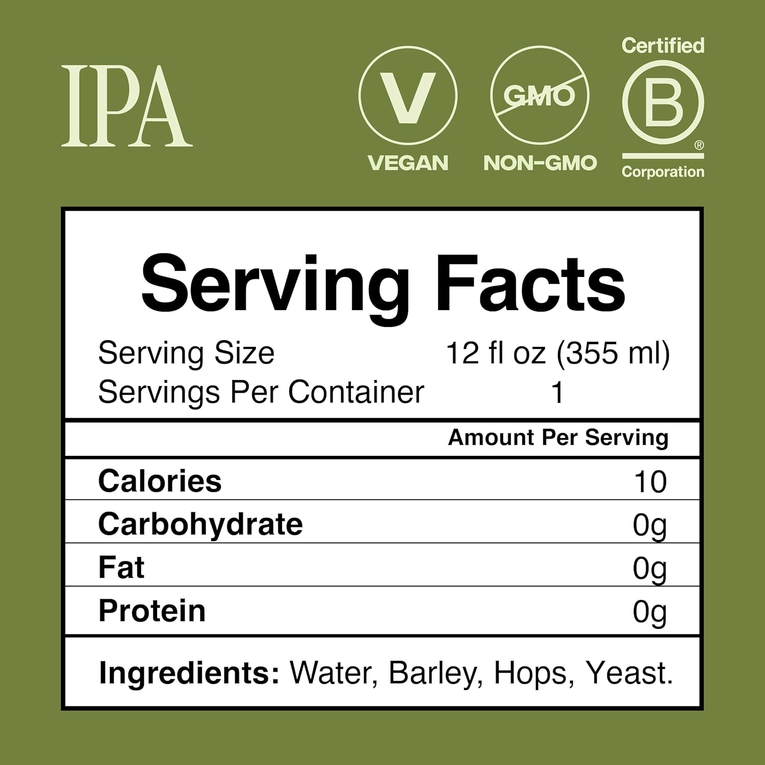 Partake Brewing Craft Non-Alcoholic Beer, IPA 12 Pack x 12 Fl Oz Cans - Low Calorie & Carb, No Sugar, All-Natural Ingredients - Award-Winning Taste, Non-Alcoholic Beer Without the Empty Calories