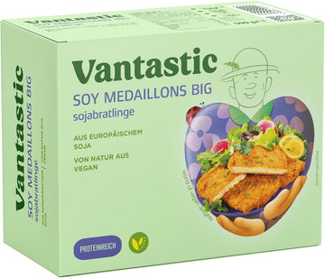 Vantastic Foods | Soja Big Steaks | SOJA Fleischersatz | Vegan | Vegetarisch | Glutenfrei | 500 g