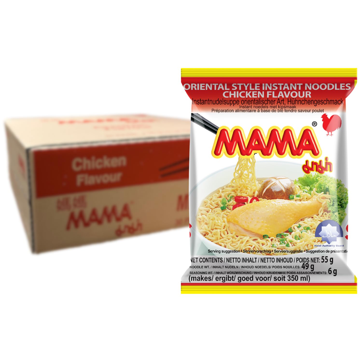 MAMA - Instant Nudeln Hühn - Multipack (30 X 55 GR)