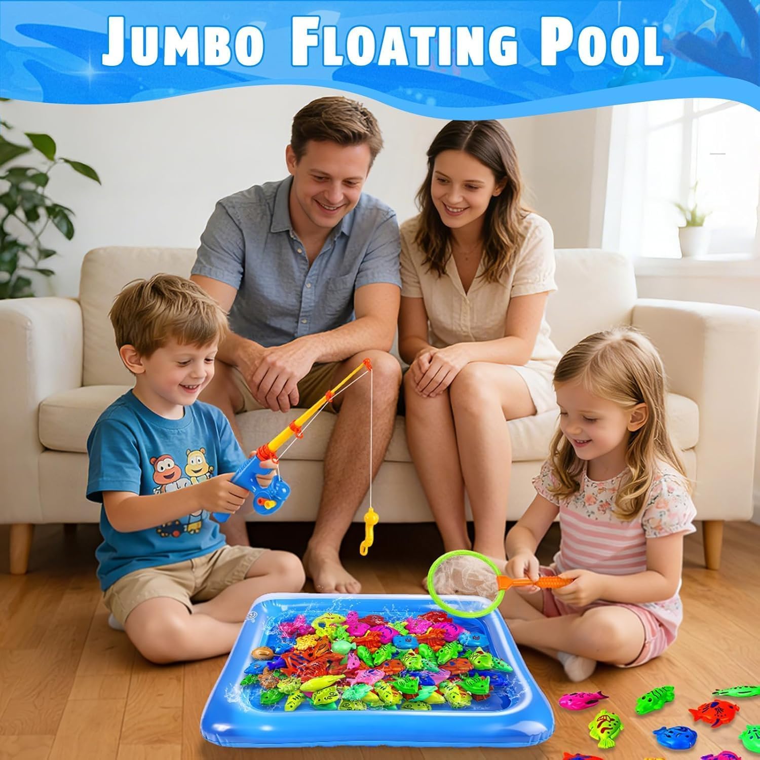 30 Pcs. Angelspiel Magnetisch Wasserspielzeug Kinder Outdoor Pool Spielzeug Kinder ab 3 4 5 Jahre Badewannenspielzeug Badespielzeug Gartenspielzeug für Kinderpool/Planschbecken/Strand
