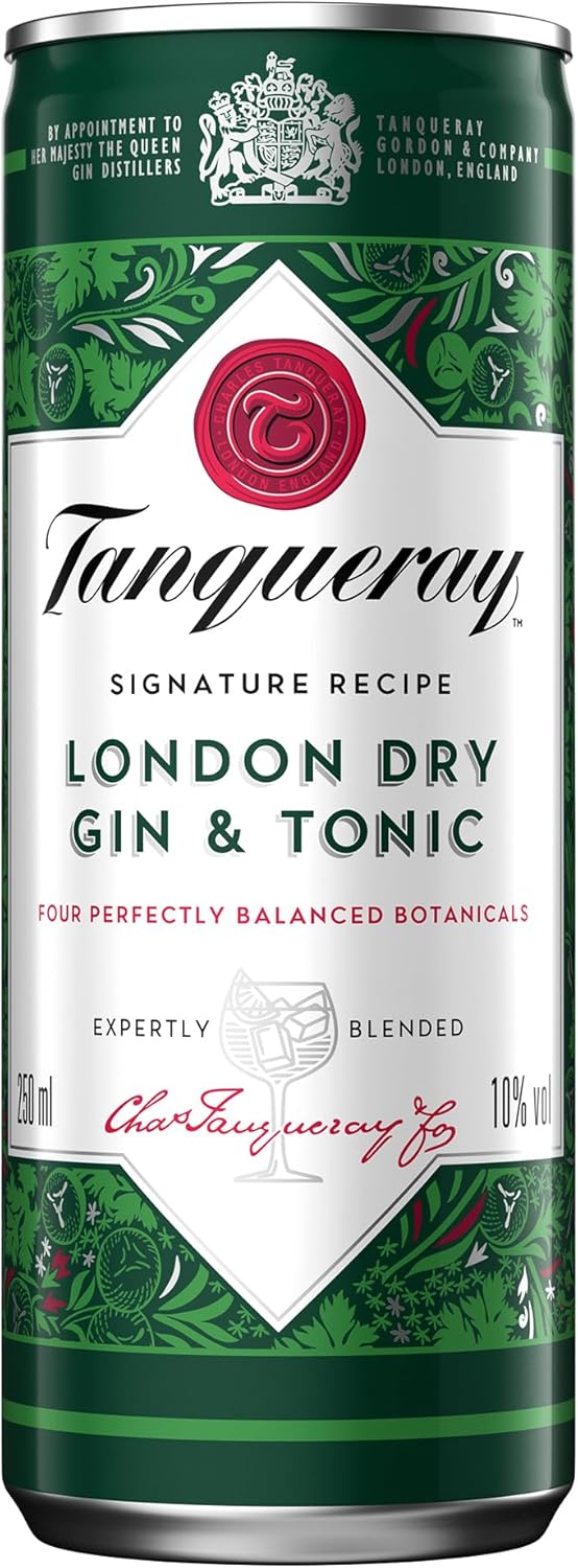 Tanqueray London Dry Gin | aromatischer Gin | 4-fach destilliert auf englischem Boden | 43,1% vol | 1000ml Einzelflasche