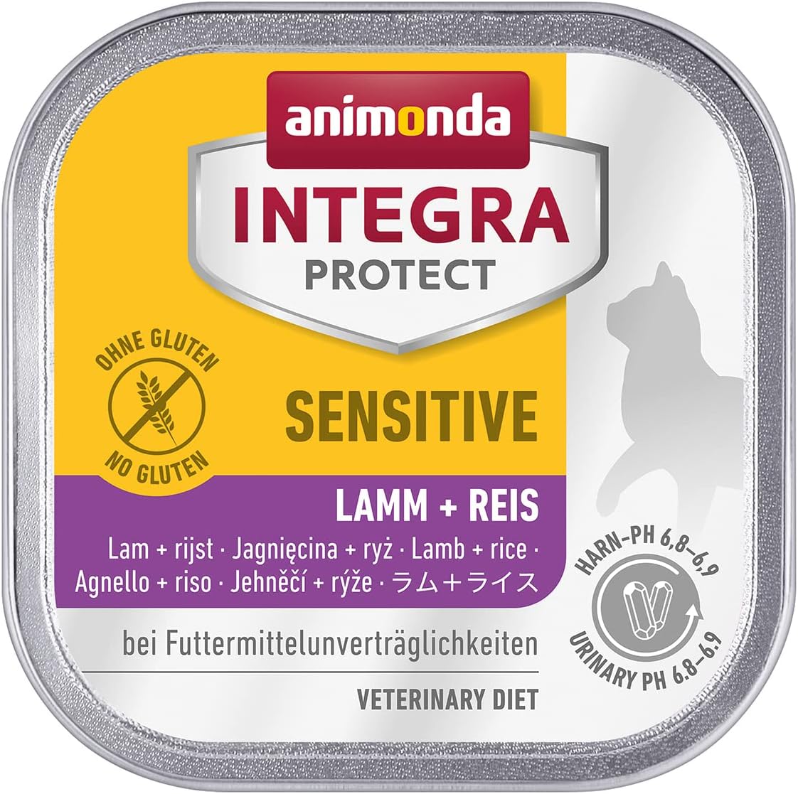 animonda INTEGRA PROTECT Sensitive Huhn Pur (16 x 100 g), Katzen Diätfutter bei Futtermittelallergie, sensitives Katzenfutter für allergische Katzen, Katzennassfutter ohne Getreide