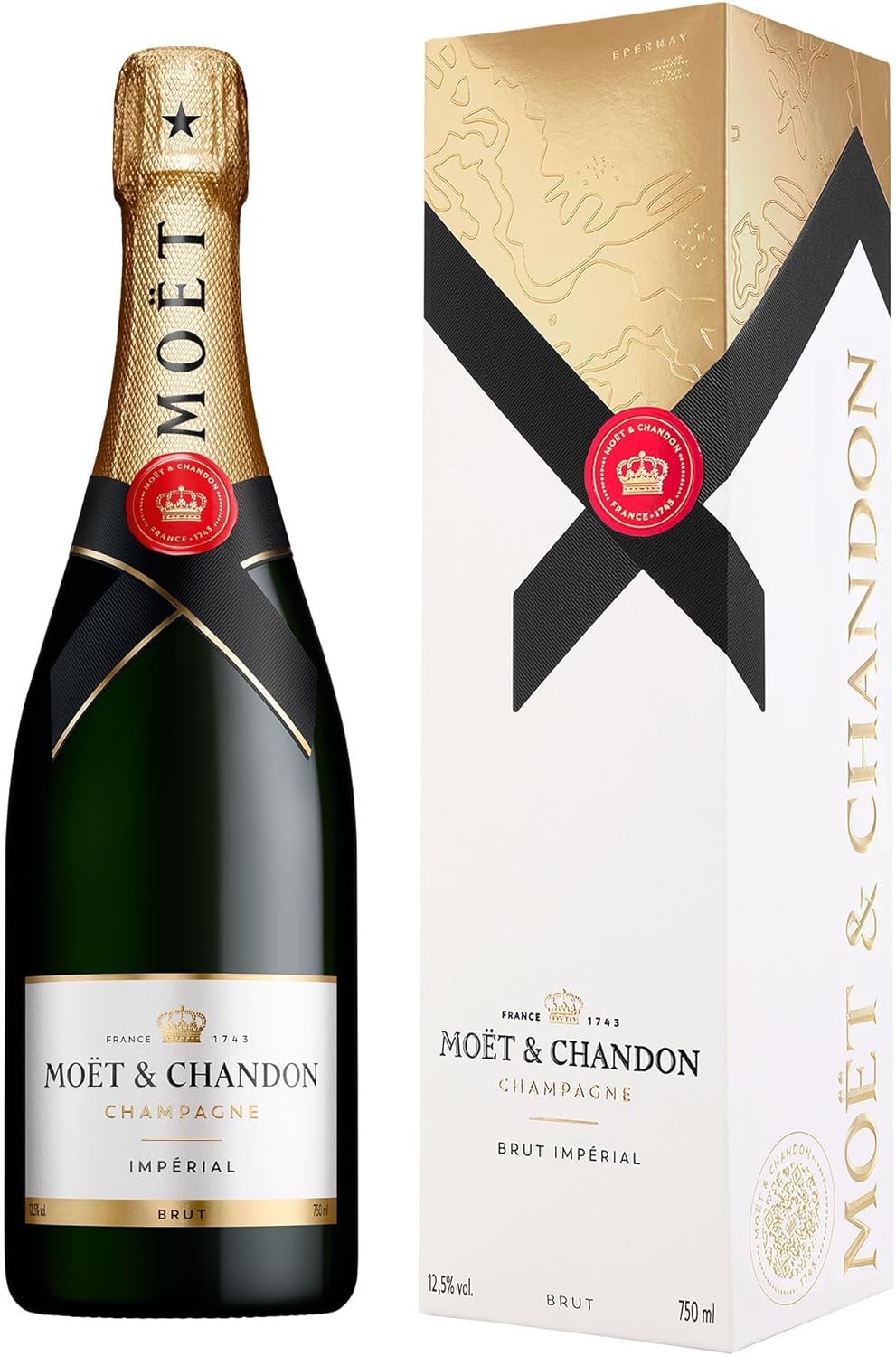 Moët & Chandon Impérial Brut Champagner, 75cl, in Geschenkbox | Ikone aus der Champagne | Elegant, frisch & fruchtig | Feine Perlage | Harmonische Balance