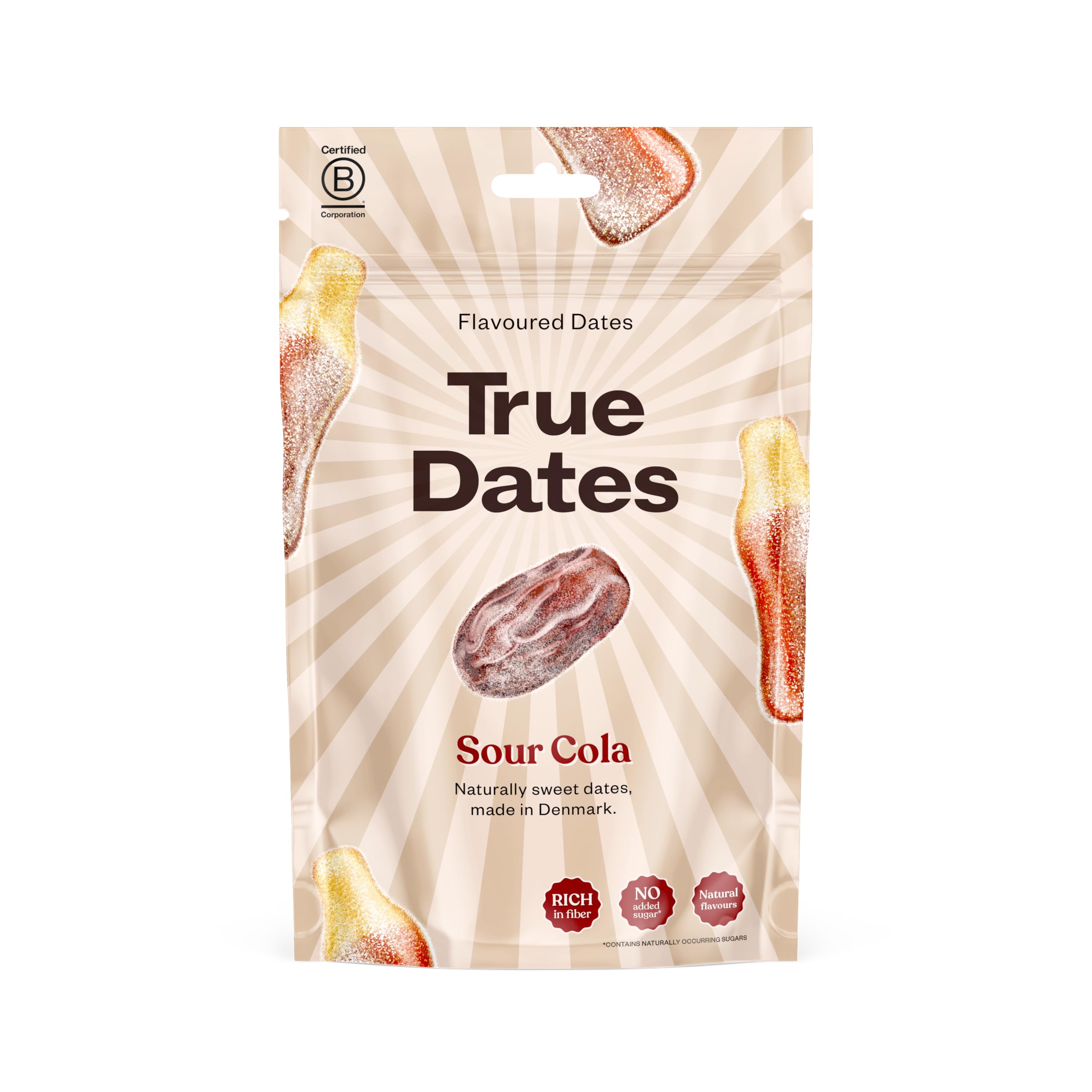 True Dates - Sour Apple | natürlich aromatisierte Datteln | Saurer Apfel-Geschmack | 100 g