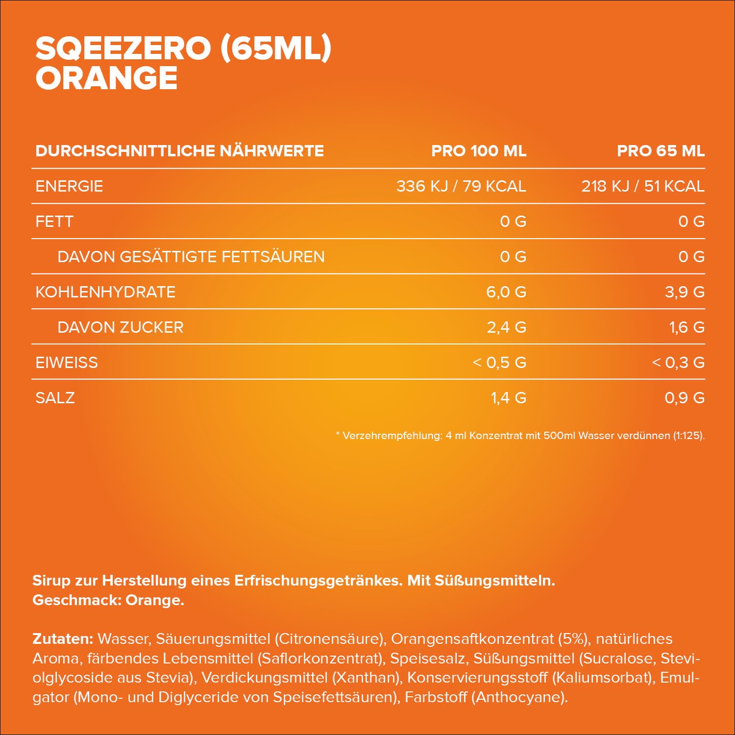 IronMaxx SqueeZero - Raspberry 65ml | Sirup, Erfrischendes Geschmackserlebnis für 8 Liter, Zuckerfrei und Kalorienfrei in 100ml verzehrfertigem Getränk