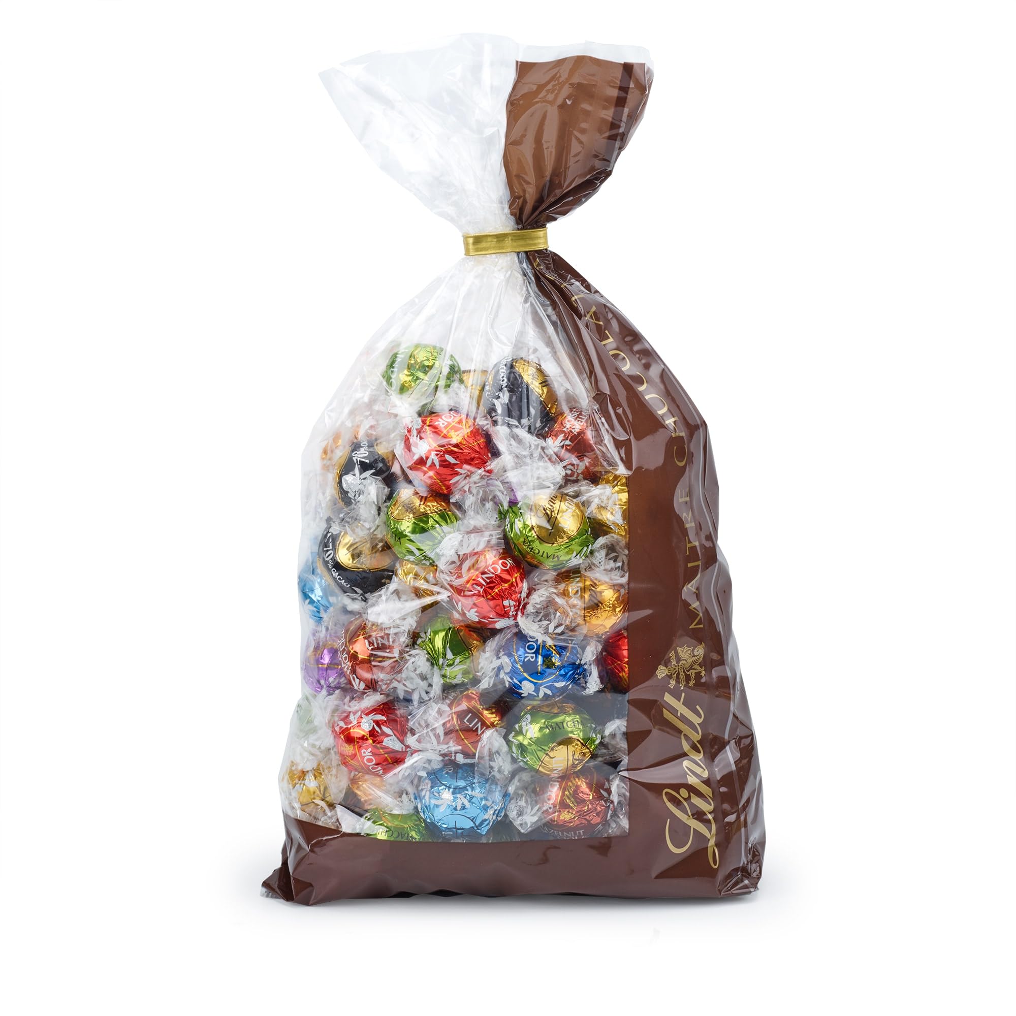 Lindt Schokolade LINDOR Mischung | 1371 g | Ca.109 Kugeln: Milch, 70%, Weiß, Milk&White, Stracciatella, Haselnuss, Salted Caramel, Double Chocolate, Feinherb, Pistazie | Schokoladengeschenk