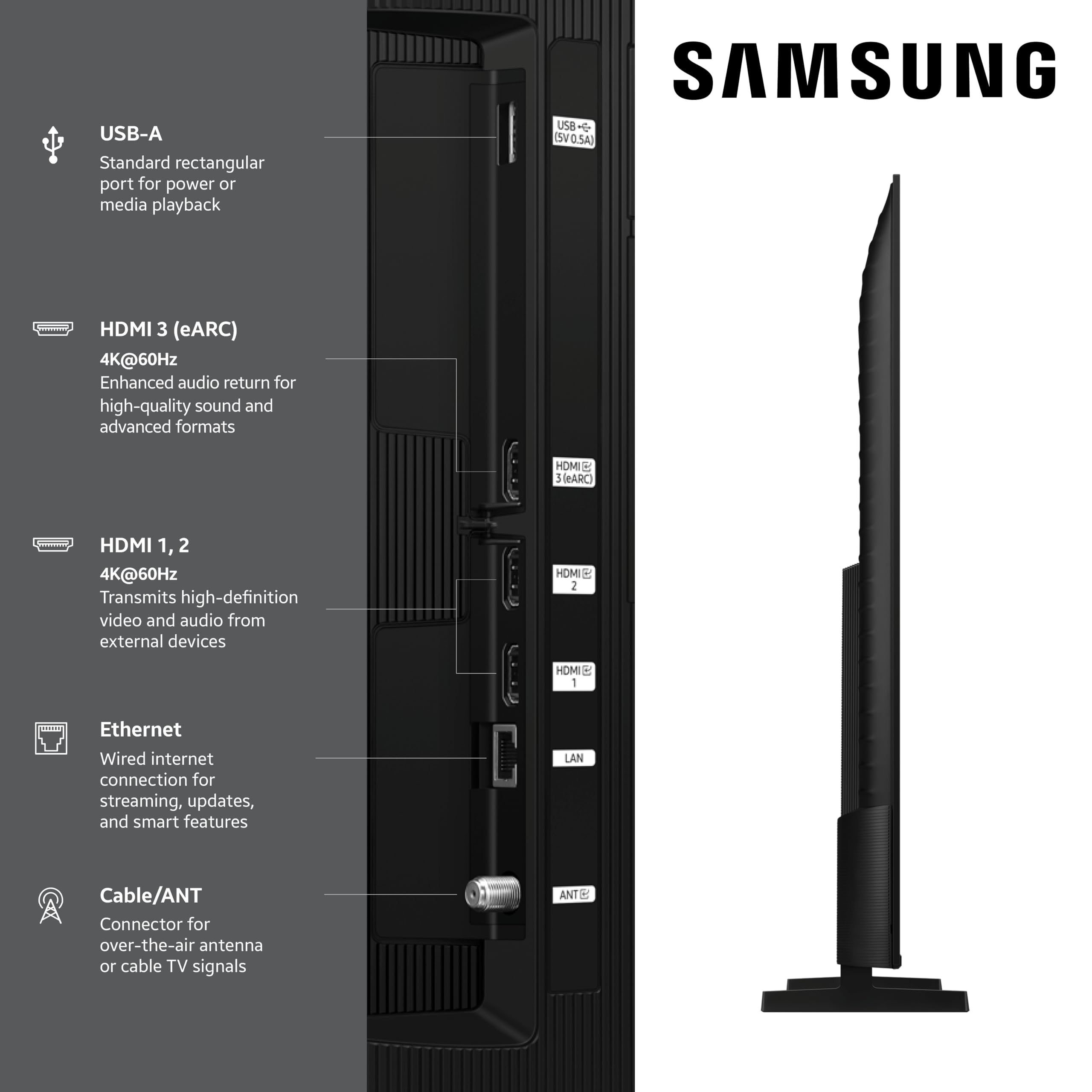 Samsung 65-Inch Class QLED Q7F Series Samsung Vision AI Smart TV (2025 Model, 65Q7F) Quantum HDR, Object Tracking Sound Lite, Q4 AI Gen1 Processor, 4K upscaling, Gaming Hub, Alexa Built-in