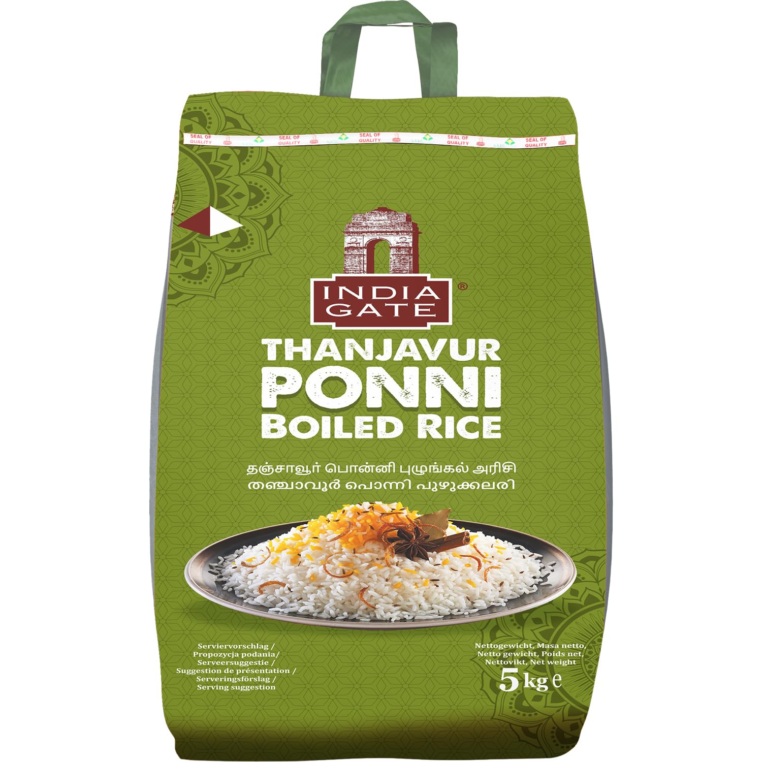 INDIA GATE Premium Basmati Reis – Feiner, aromatischer Langkornreis aus Indien, feines Langkorn (1 x 5 kg)