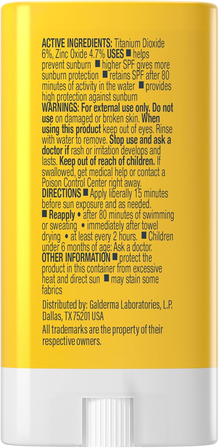 CETAPHIL Sheer Mineral Sunscreen Stick for Face & Body, 0.5oz, 100% Mineral Sunscreen: Zinc Oxide & Titanium Dioxide