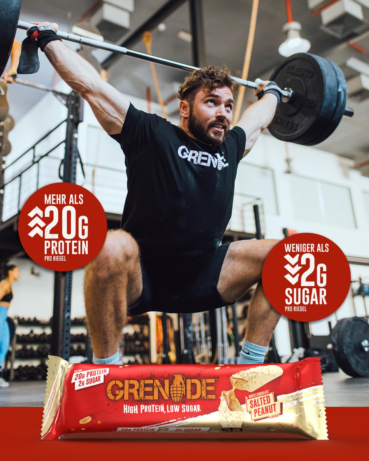 Grenade Proteinriegel, OREO White – Proteinreich & Zuckerarm, 12 x 60 g