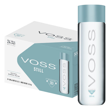 Voss STILL Gletscher Wasser in Glasflasche 0,8 Liter