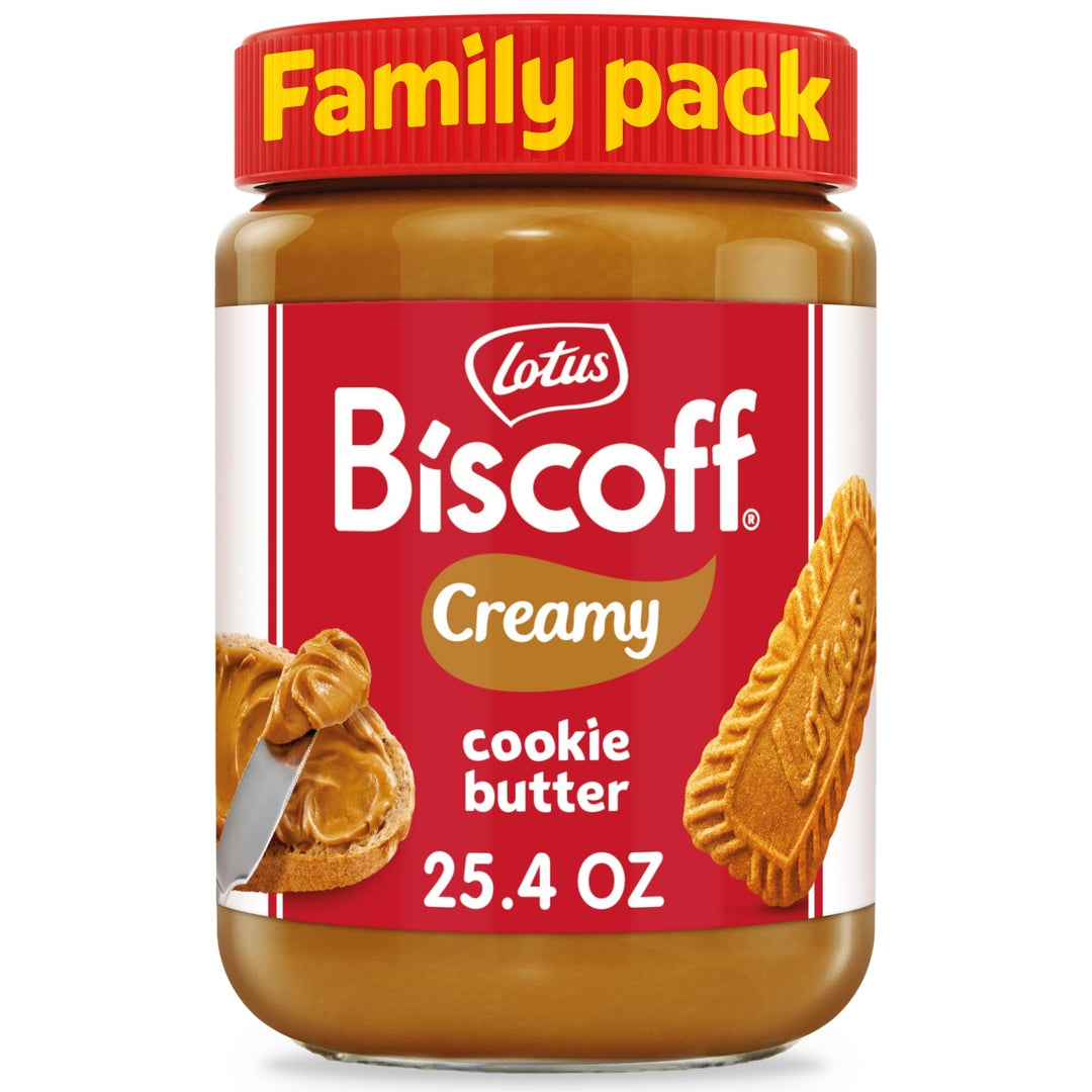 Lotus Biscoff Cookie Butter Spread, Creamy, non-GMO + Vegan, 25.4oz