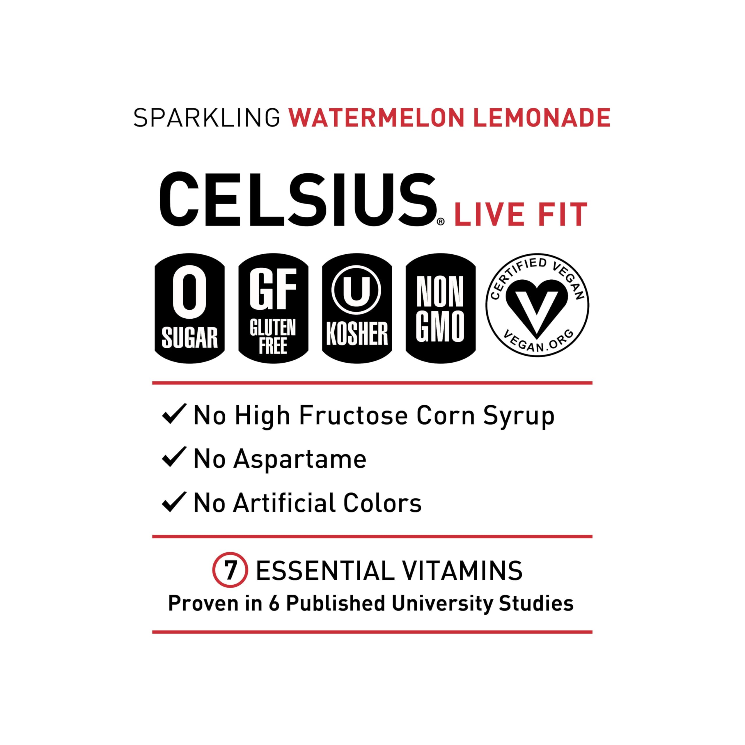 CELSIUS Sparkling Kiwi Guava, Functional Essential Energy Drink 12 Fl Oz (Pack of 12)