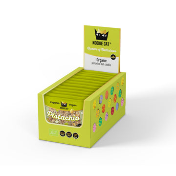 Kookie Cat Vanille Schokochip - Vegane Cookies Einzeln Verpackt, Glutenfrei, Sojafrei, Bio, Cashew & Hafer - 12 X 50g Multipack