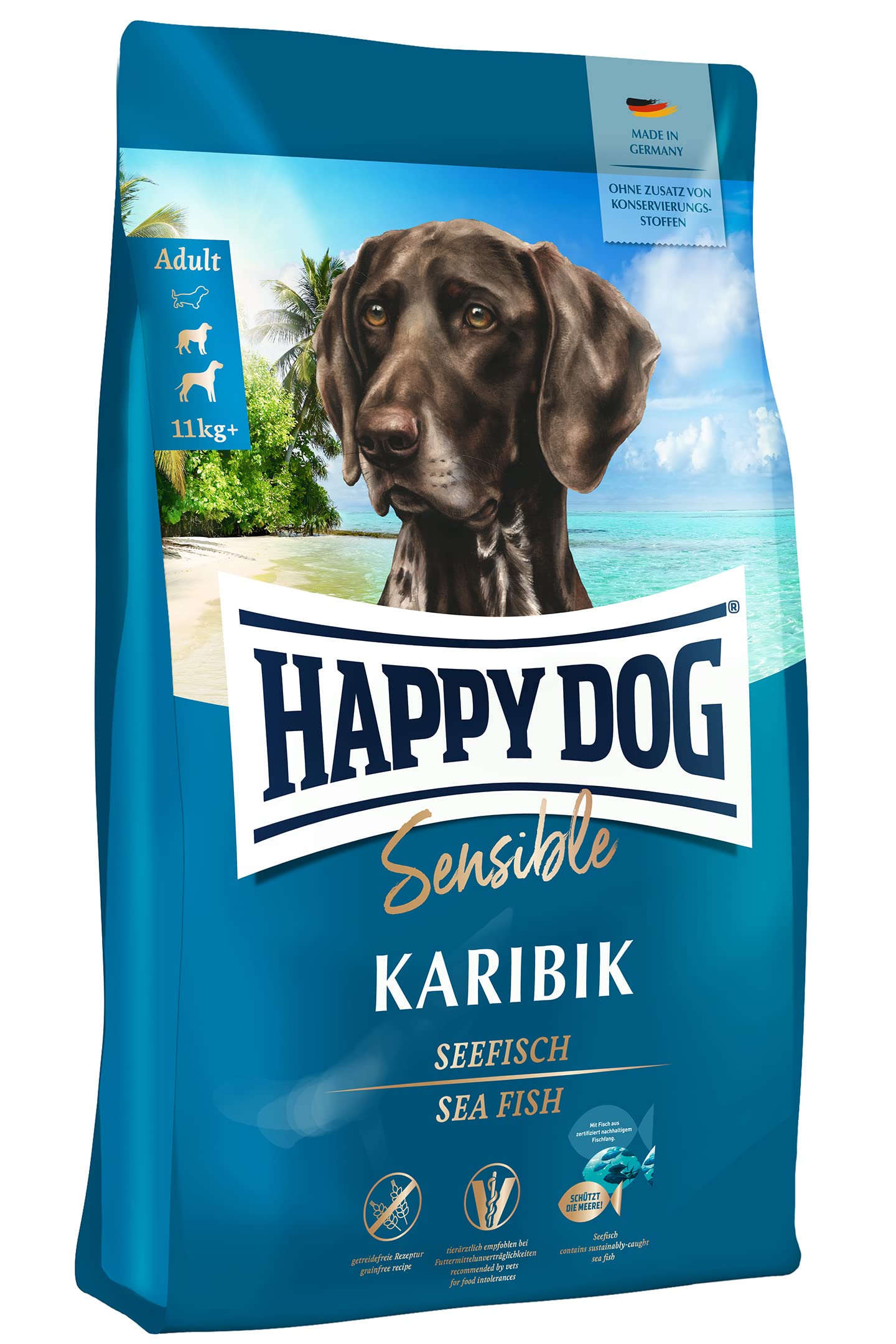 Happy Dog Sensible Neuseeland - M - Trockenfutter, Hundefutter - Geschmacksrichtung Lamm - 12,5kg
