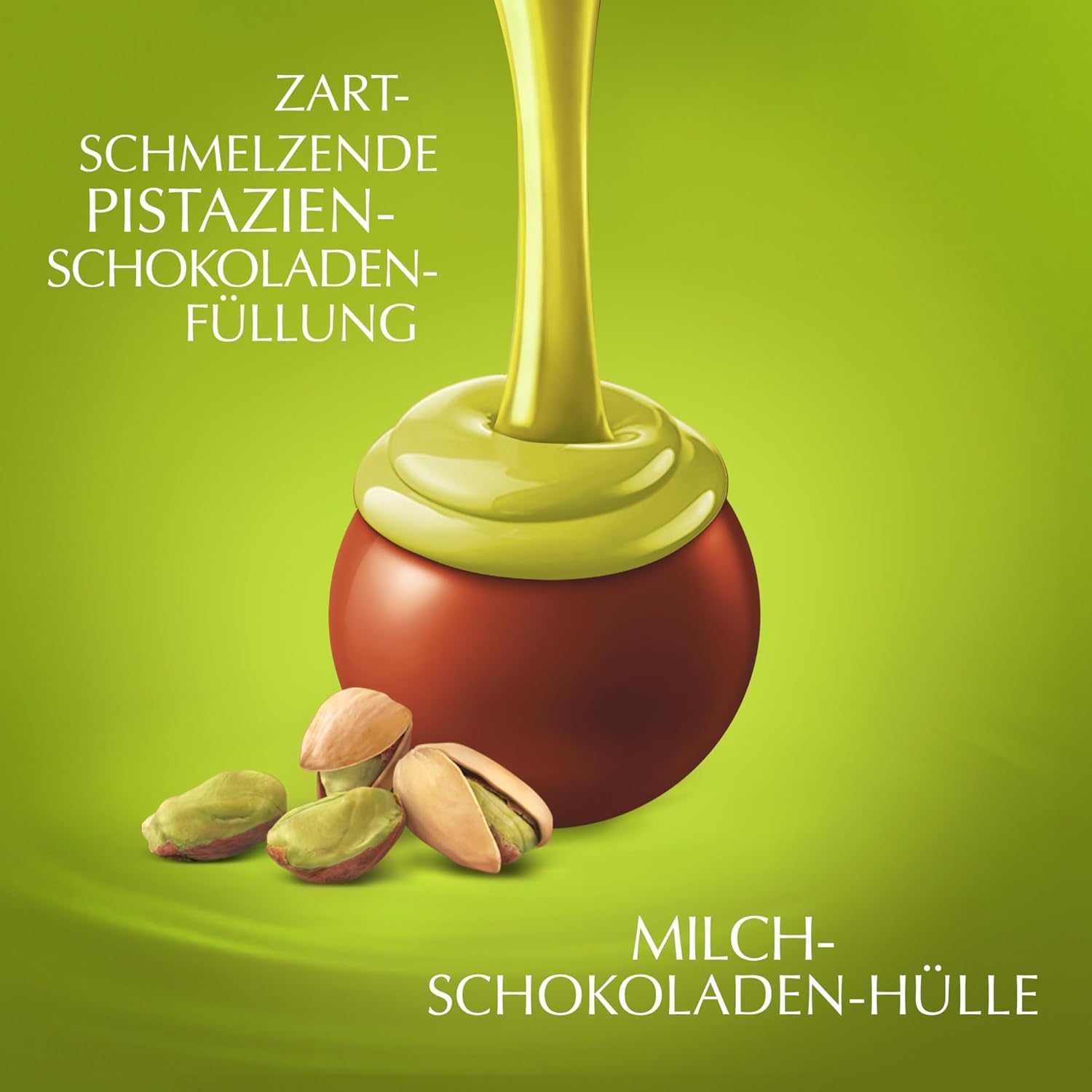 Lindt Schokolade | LINDOR Cornet Pistazie | 500g | 38 Kugeln in Vollmilchschokolade mit zartschmelzender Pistazien Füllung im süßen Cornet | Schokoladen Geschenk