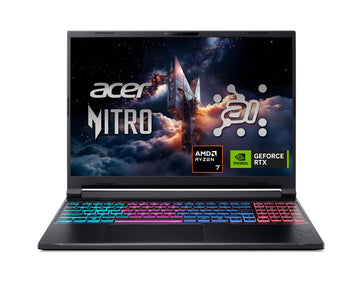 Acer Nitro V 16S AI Gaming Laptop | AMD Ryzen 7 260 Processor | NVIDIA GeForce RTX 5060 Laptop GPU (572 AI Tops) | 16" WUXGA IPS 180Hz Display | 32GB DDR5 | 1TB Gen 4 SSD | Wi-Fi 6 | ANV16S-41-R2AJ