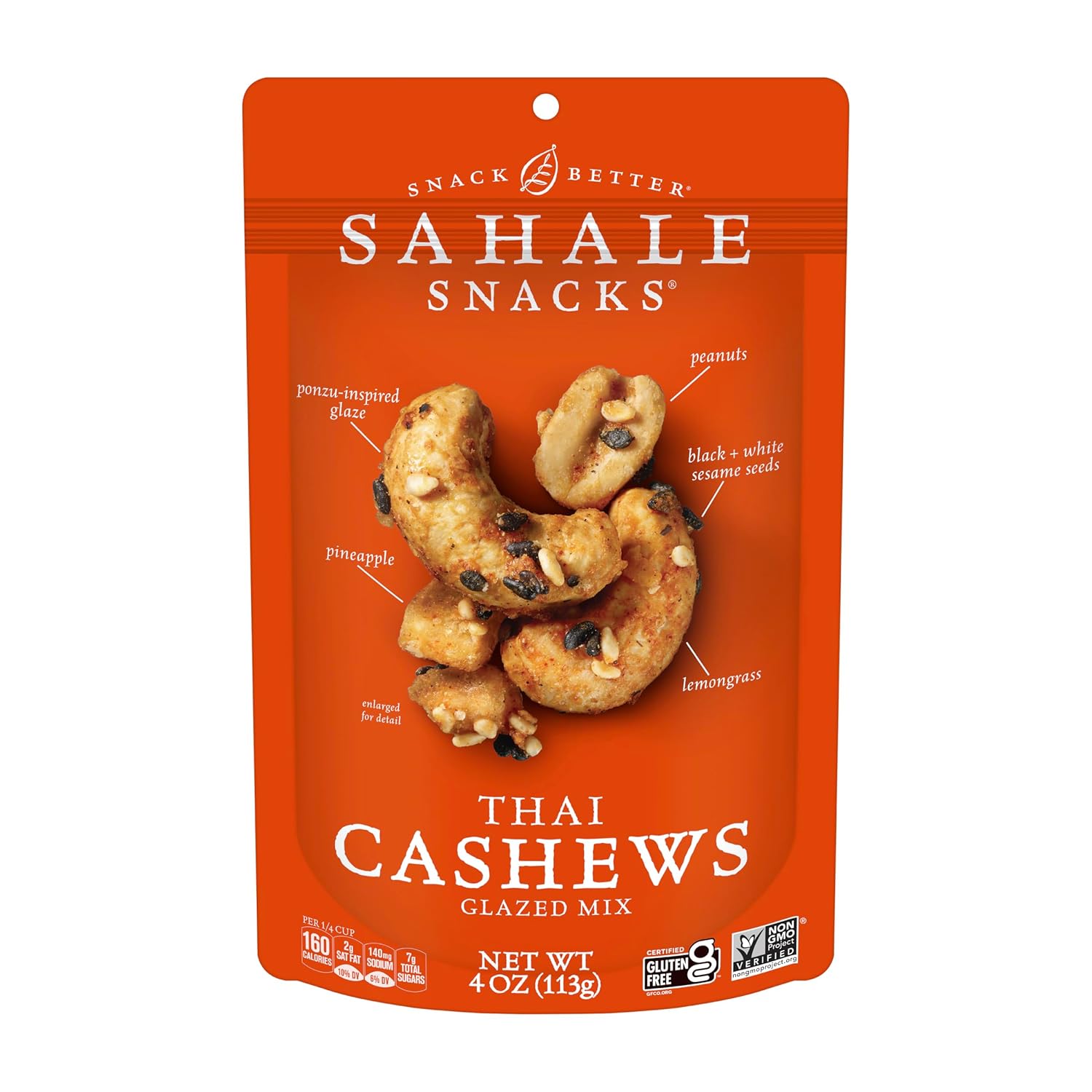 Sahale Snacks Glazed Mix Nut Blend Variety Pack, 1.5 Oz Grab & Go Bags (12 Total Packs) - Four Different Dry-Roasted Deluxe Mixed Nuts Blends Included - Non-GMO Kosher & Certified Gluten-Free Snacks