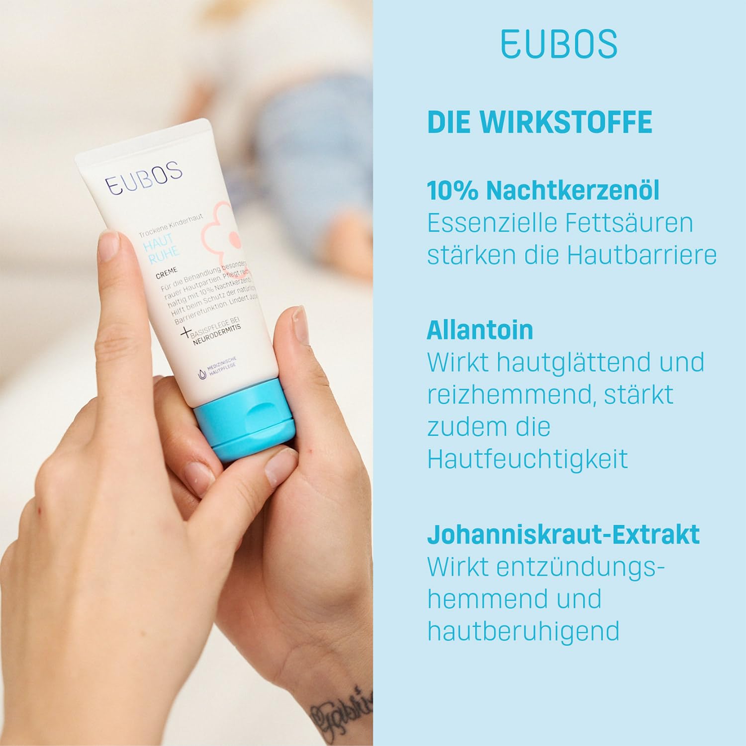 EUBOS Kinder Haut Ruhe Lotion, 125 ml Lotion