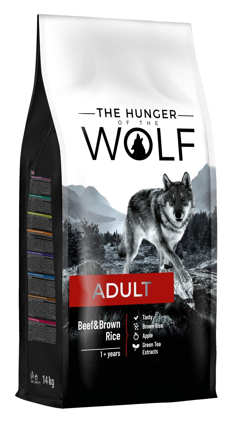The Hunger of the Wolf Hundefutter für ausgewachsene Hunde großer und sehr großer Rassen, Trockenfutter mit Huhn gut für die Gelenkgesundheit - 14 kg