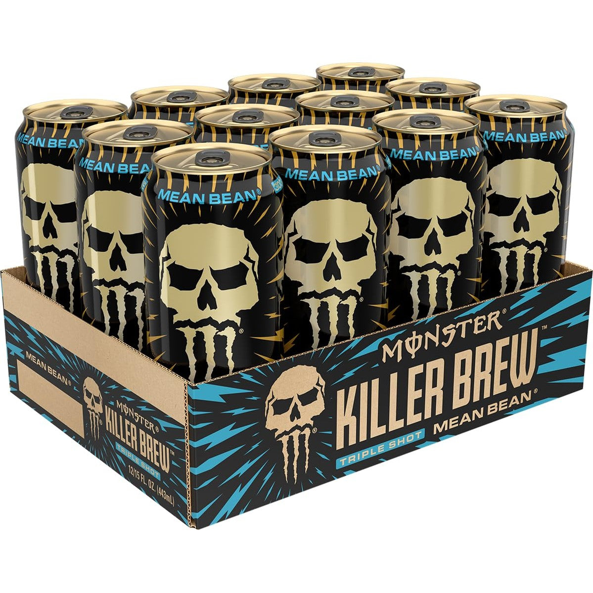 Monster Energy Killer Brew Mean Bean, 15 Fl Oz (Pack of 12)
