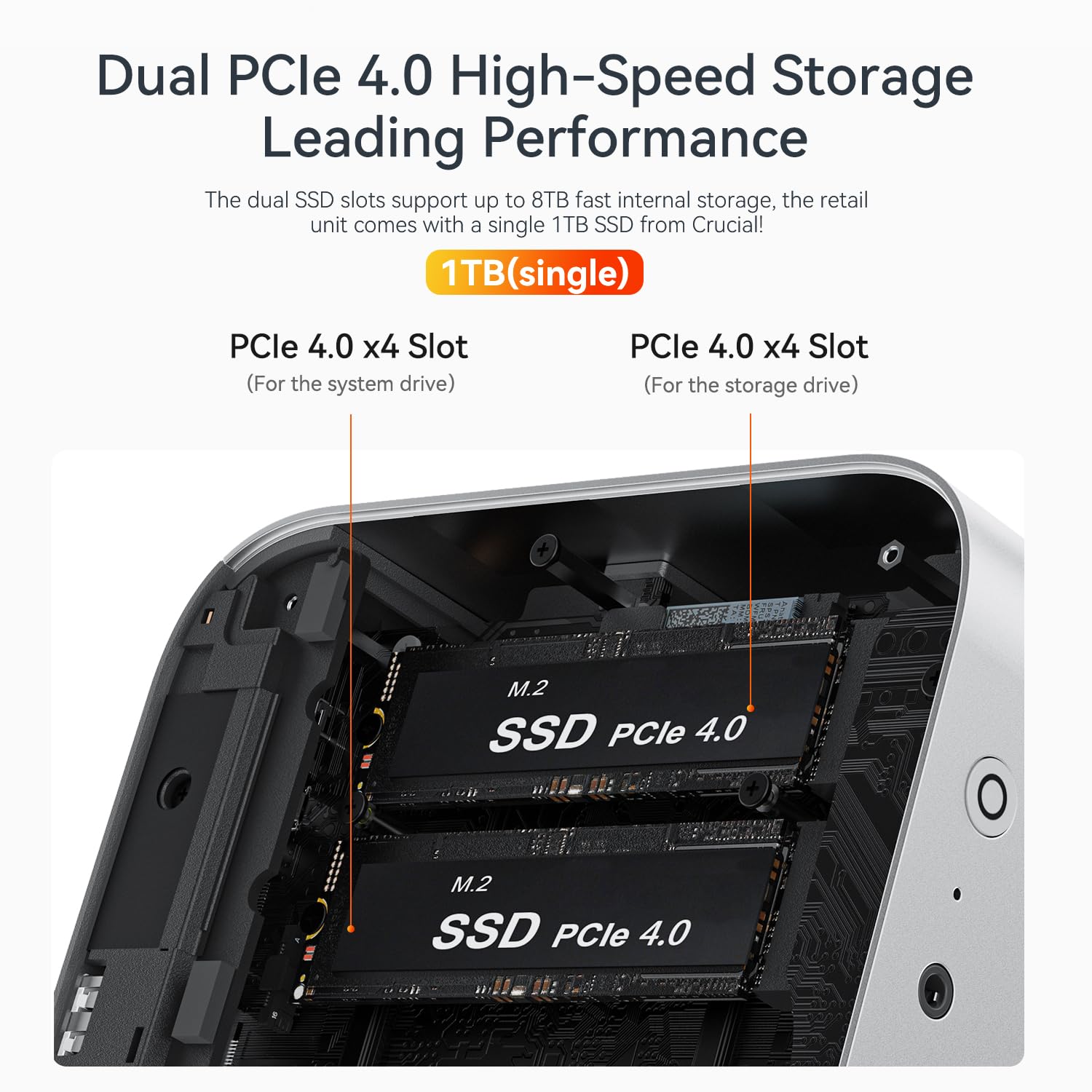 Beelink SER3 Mini PC, AMD Ryzen 3 3200U(14nm, 2C/4T) up to 3.5GHz, Mini Gaming Computer 16GB DDR4 RAM 500GB PCIE3.0 X4 SSD, Micro PC 4K@60Hz Dual Display, Mini Computer WiFi6/BT5.2/HTPC/W-11 Pro