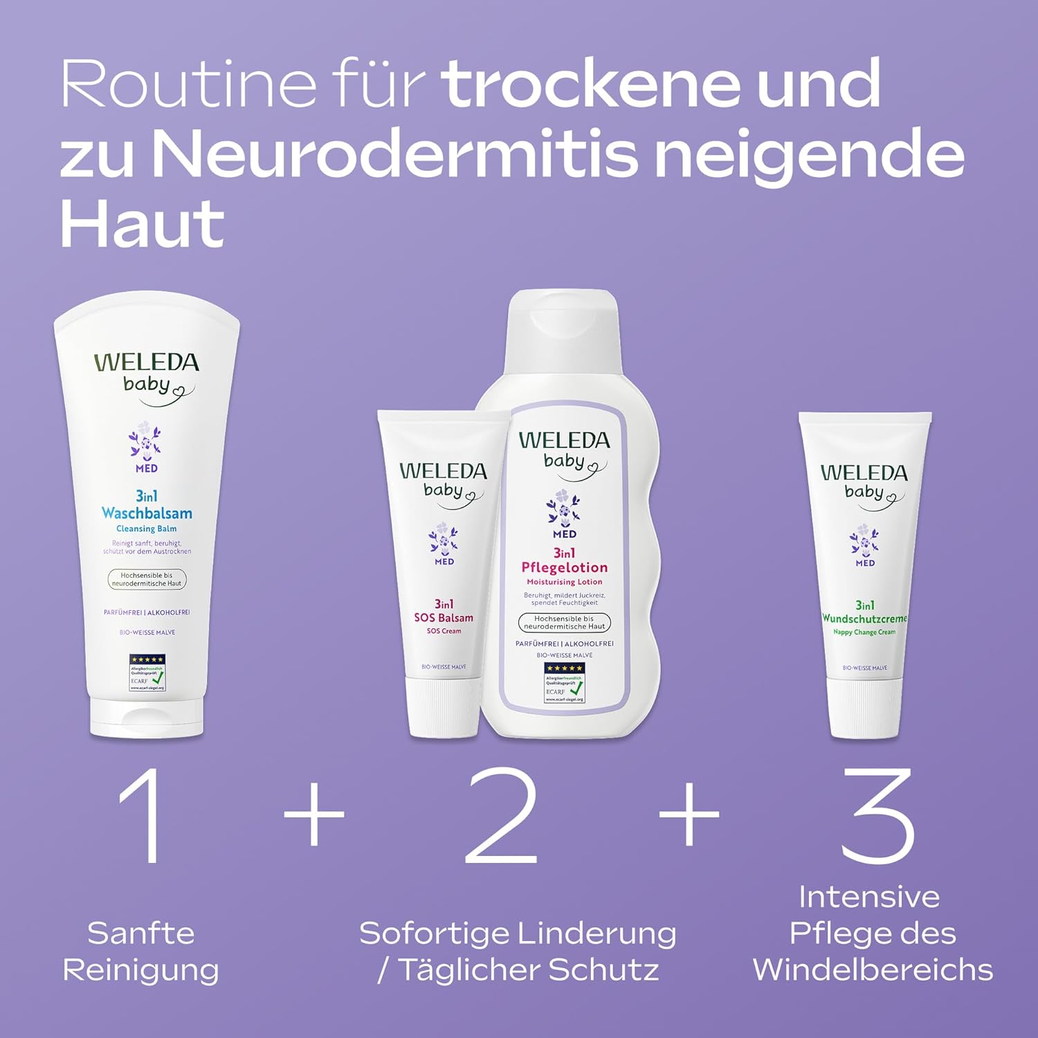 WELEDA Bio Baby Calendula Wundschutzcreme 75ml - Naturkosmetik Wundsalbe / Babycreme für den Schutz empfindlicher Baby Haut im Windelbereich. Hilft bei Rötungen, gereizter Haut und Wundsein