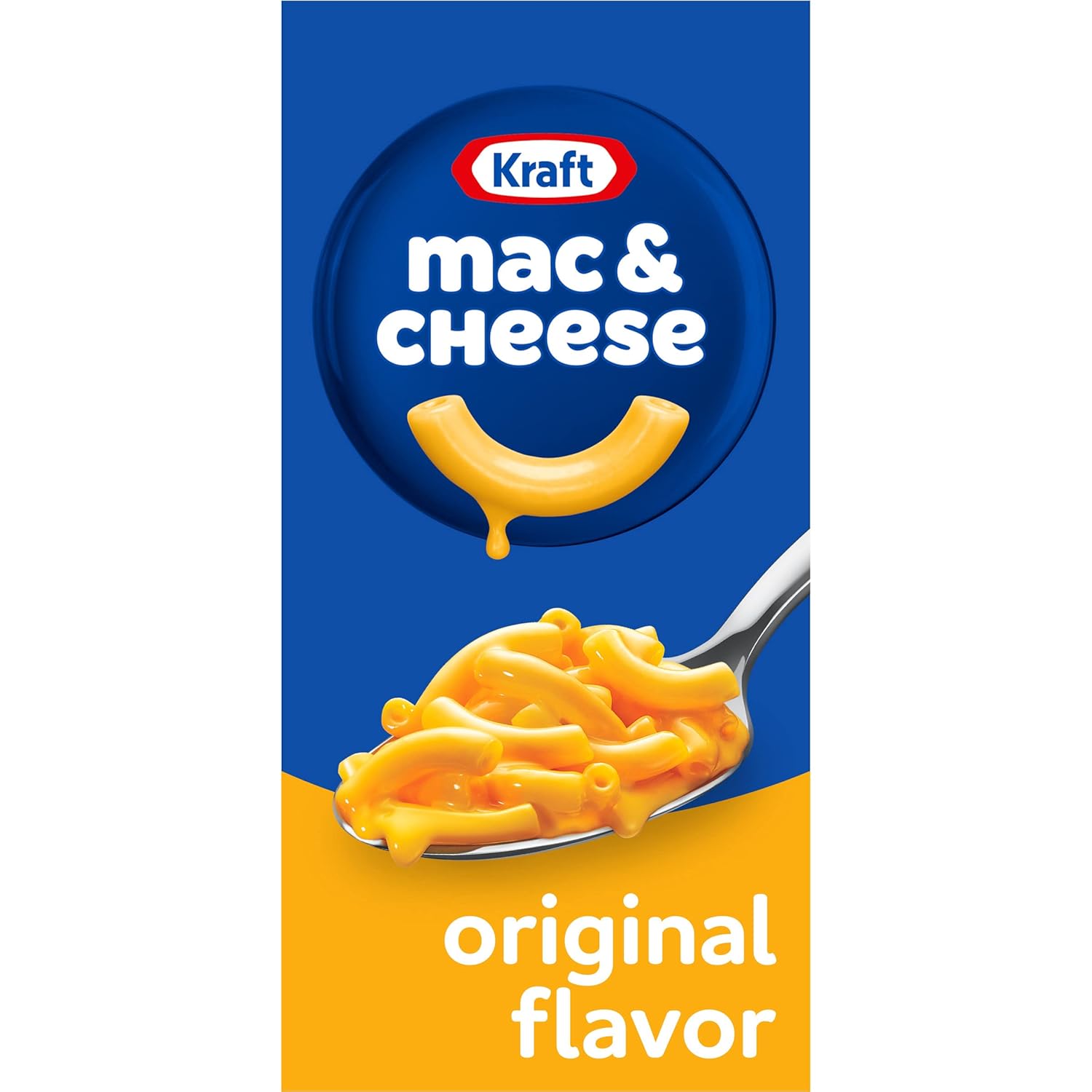 Kraft Mac and Cheese, 12 Boxes, for Easy Dinner or Dinner Sides, Original Flavor, No Artificial Flavors, Preservatives or Dyes, 7.25 oz