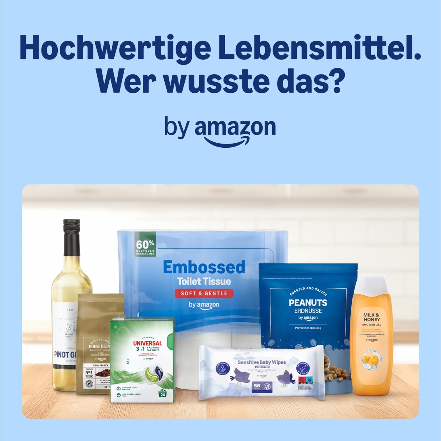 by Amazon House Blend Kaffeebohnen, Mittelgeröstet, 1 kg, Rainforest Alliance Zertifiziert