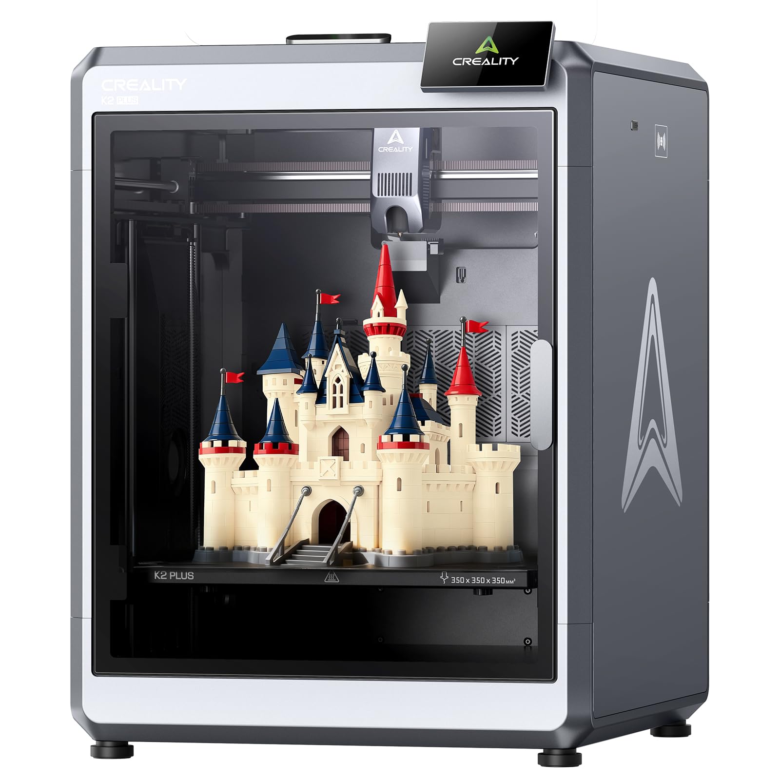 Creality K2 SE 3D Printer, Support Multicolor Printing Needs CFS, 500mm/s High-Speed Printing, Auto Leveling, Vibration Control, Compact Desktop Upgrate 3D Printer, Print Size 220x215x245mm