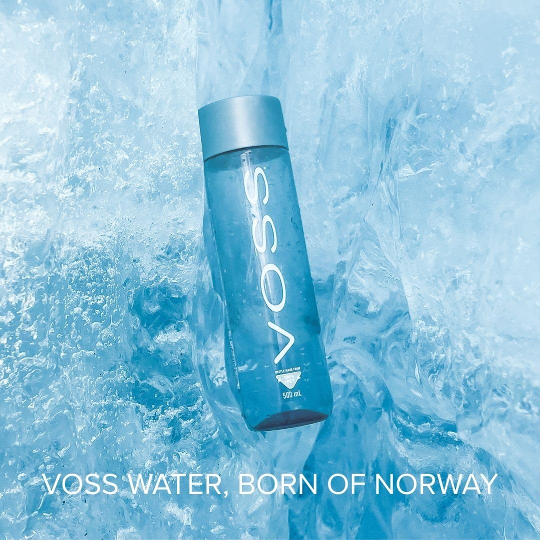 Voss STILL Gletscher Wasser in Glasflasche 0,8 Liter