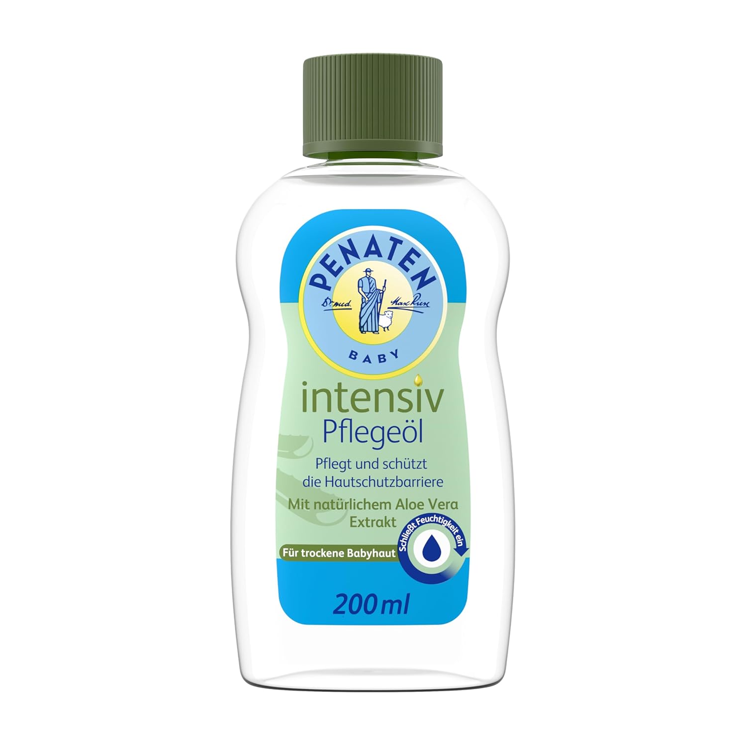 Penaten Pflegeöl 500ml, sanftes Baby Massageöl und Babyöl zur Pflege, Reinigung und Massage, ohne Parabene und Farbstoffe, für Neugeborene