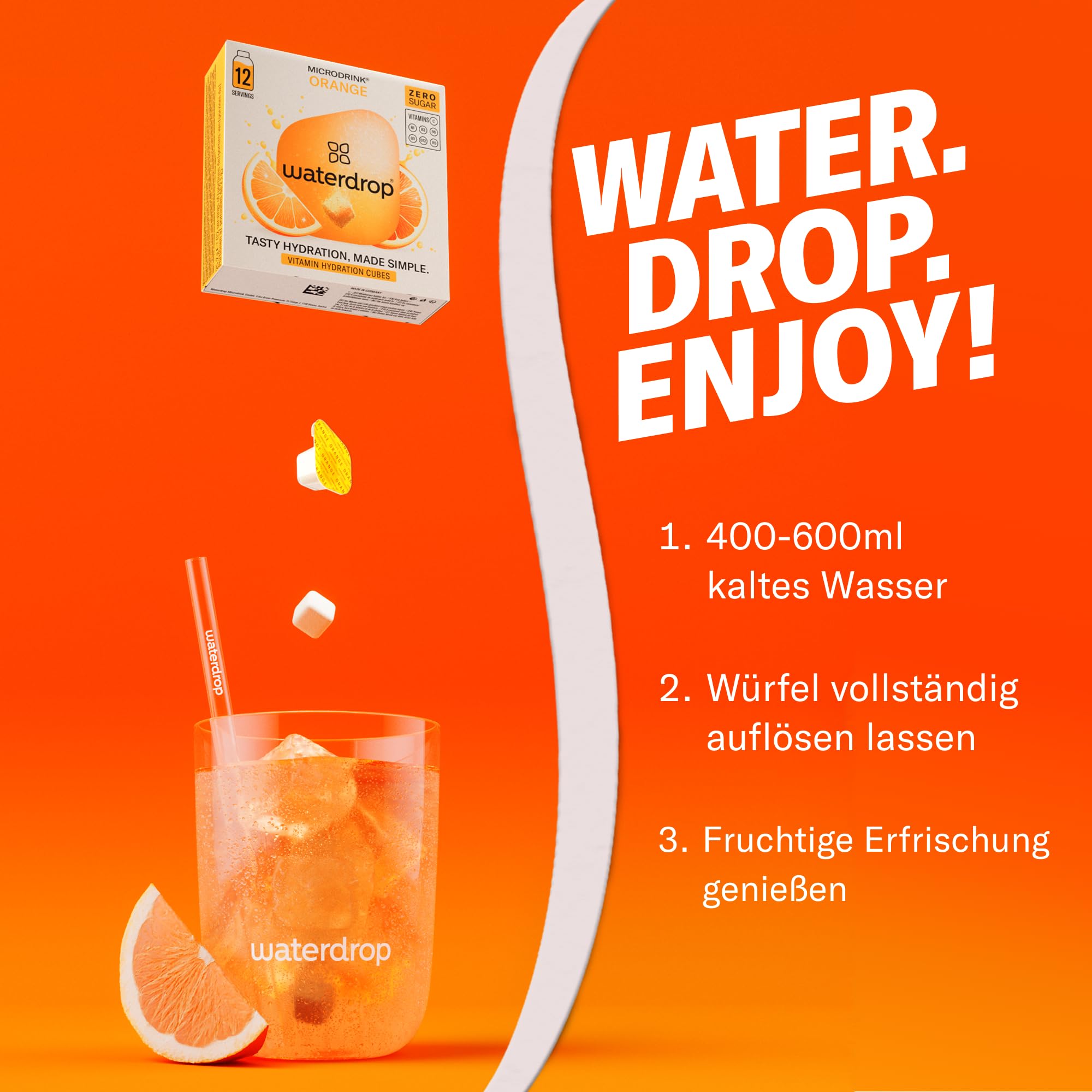 waterdrop® Beeren & Früchte Set – 48 Waterdrop Würfel in 4 verschiedenen Sorten – Zuckerfreier Durstlöscher & Alternative zu Getränkesirup und Geschmackspulver – Flavour Drops im Wasser auflösen