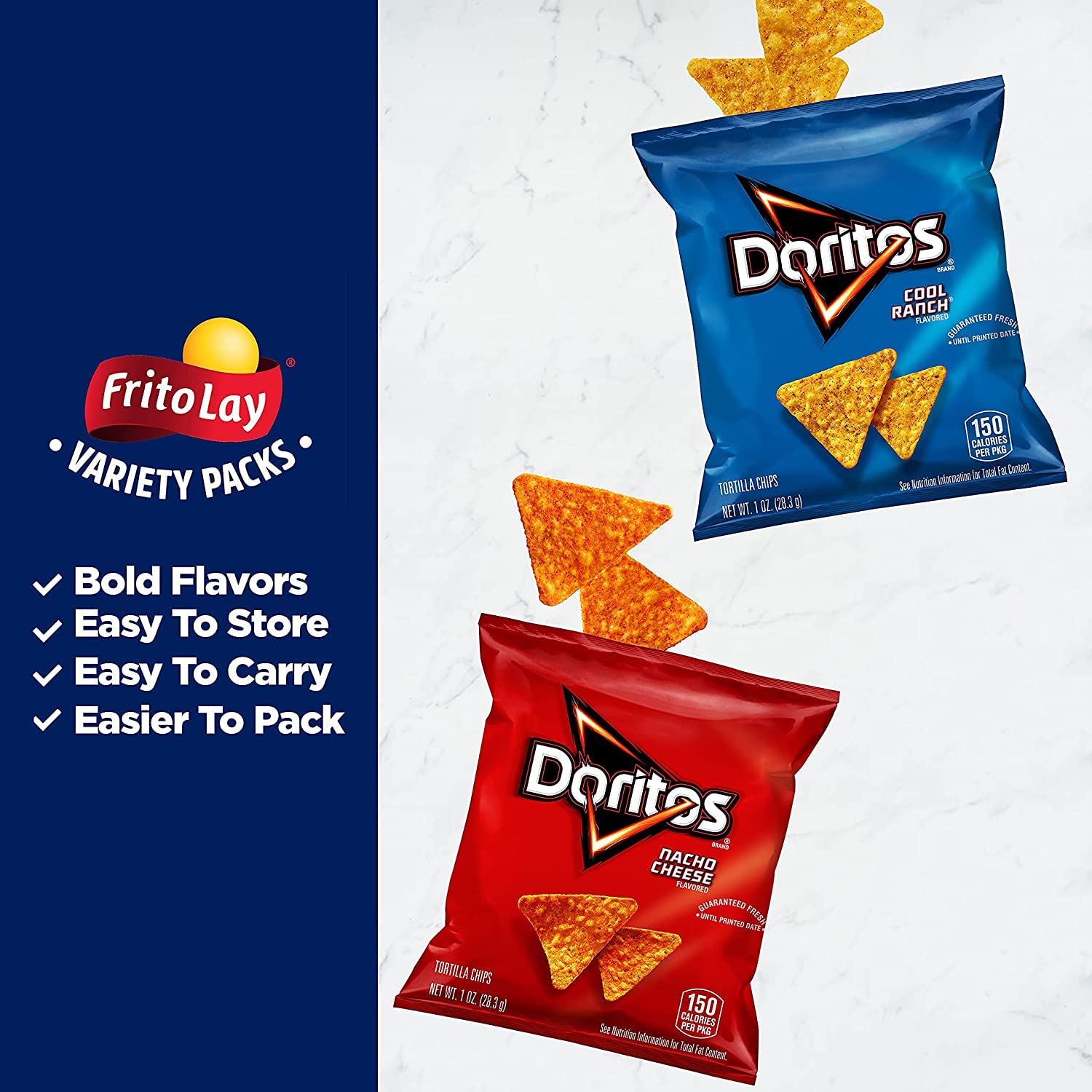 Frito-Lay Ultimate Classic Snacks Package, Variety Assortment of Chips, Cookies, Crackers, & Nuts, (Pack of 40) (Packaging May Vary)