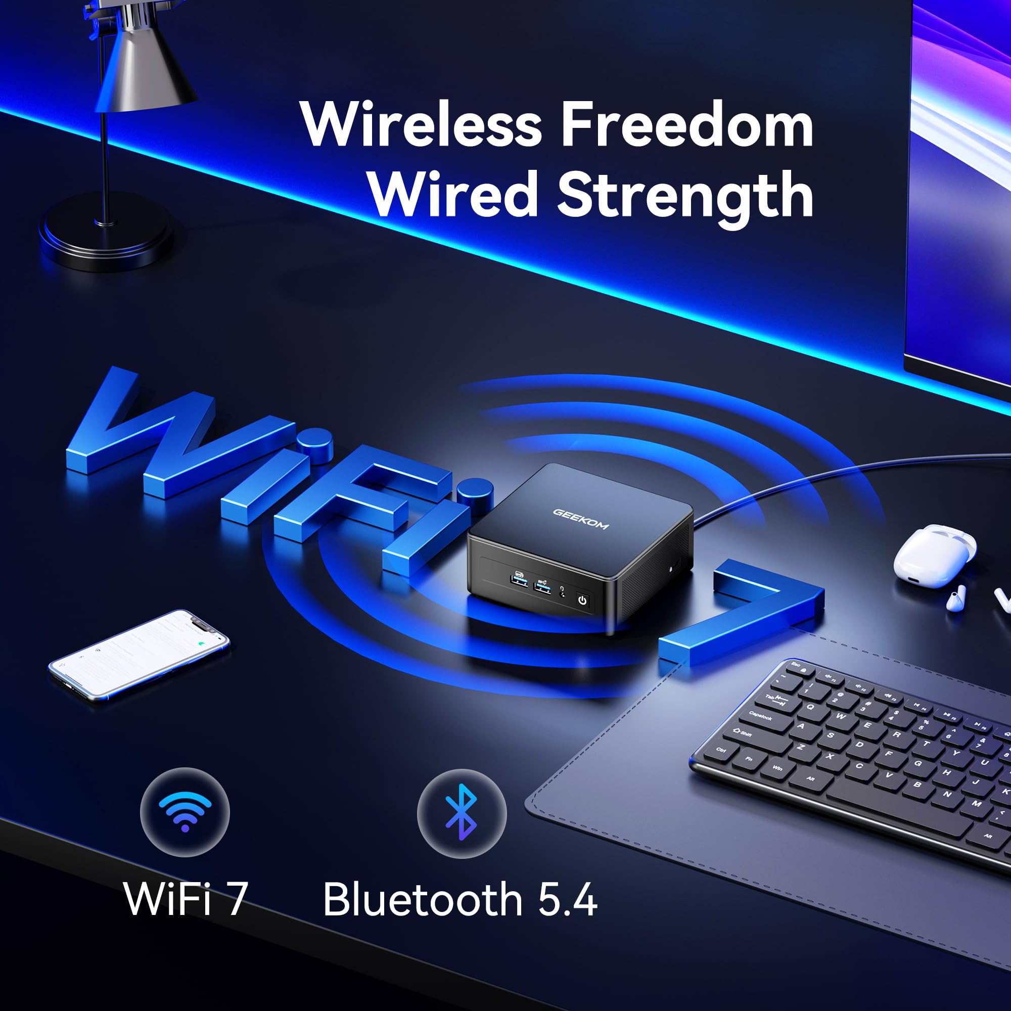 High Speed GEEKOM IT13 Mini PC 2026 with 13th Gen Intel i5-13600H |1TB SSD | 16GB RAM | Windows 11 Pro | 2 X USB4.0(40Gbps) | Quad Display| WiFi 6E |SD Slot | Intel NUC13 Replacement Desktop Computers