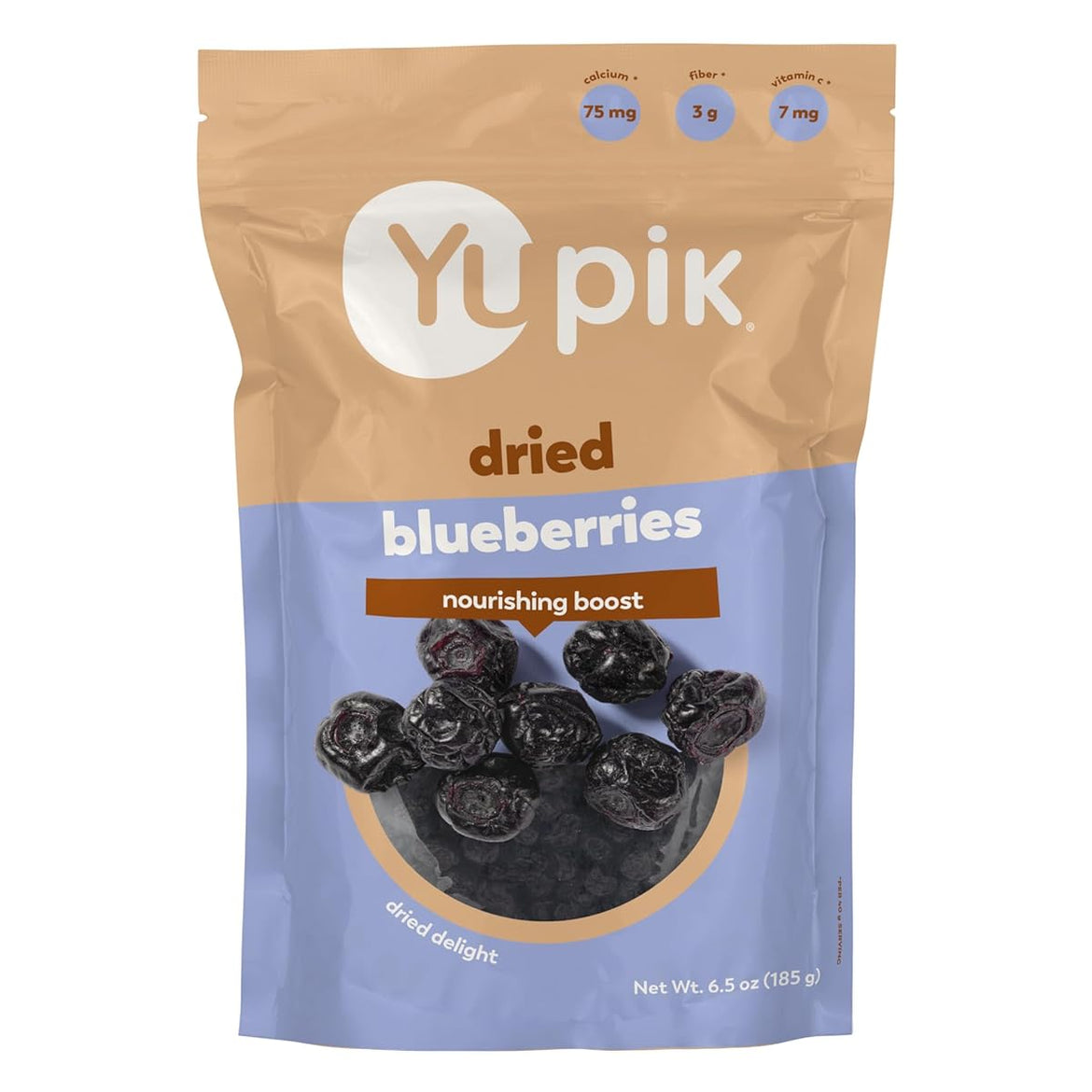 Yupik Dried Blueberries, 2.2 lb (35.2 oz), Gluten-Free, Kosher, Sweet Dried Fruits, Whole Berries, No Sulphites, Source of Fiber & Vitamins, Healthy Snacks, Ideal for Baking & Topping