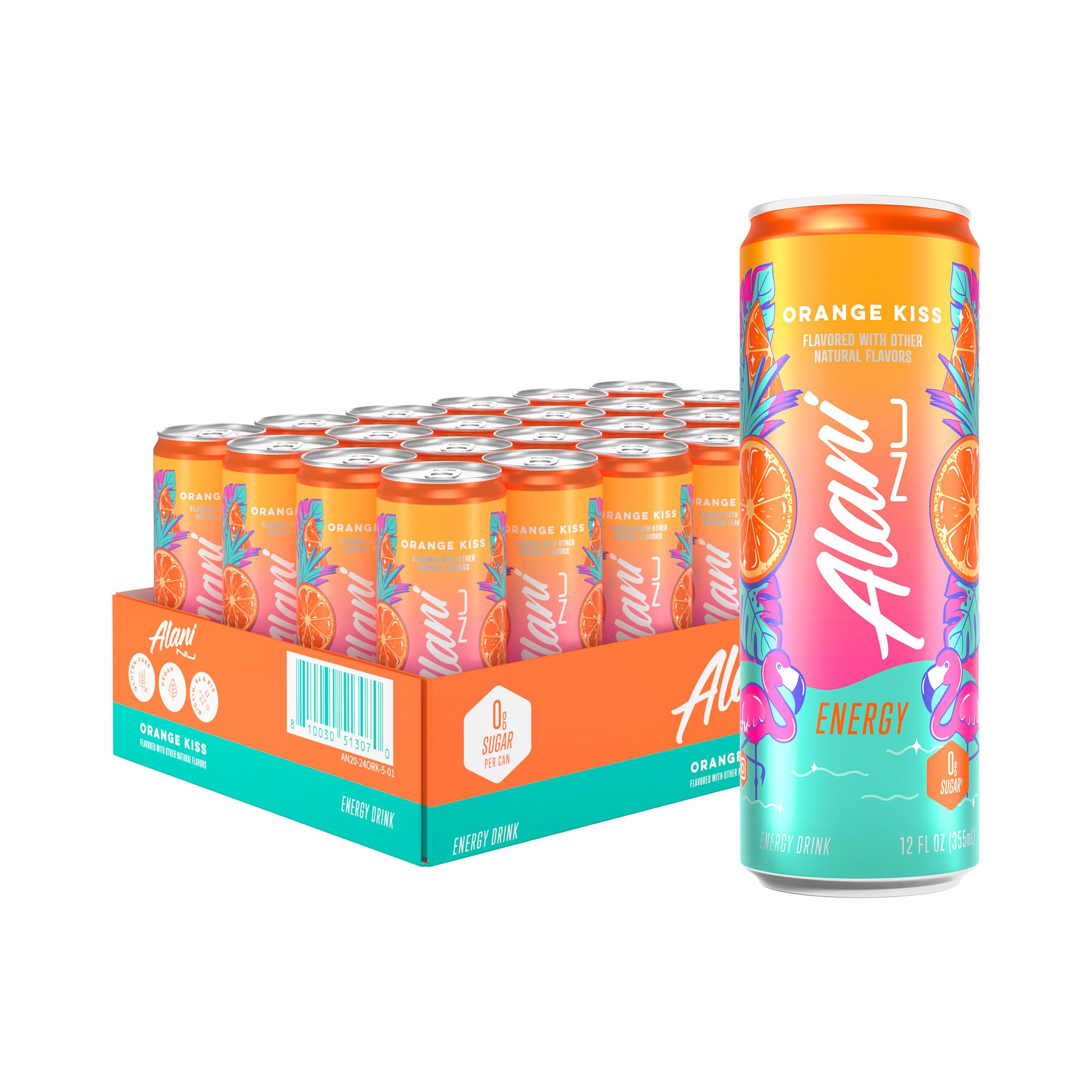 Alani Nu CHERRY TWIST Sugar Free, Low Calorie Energy Drinks, 200mg Caffeine, Biotin B Vitamins, Zero Sugar, 15 Calories, 12 Fl Oz Cans, 12 Pack0