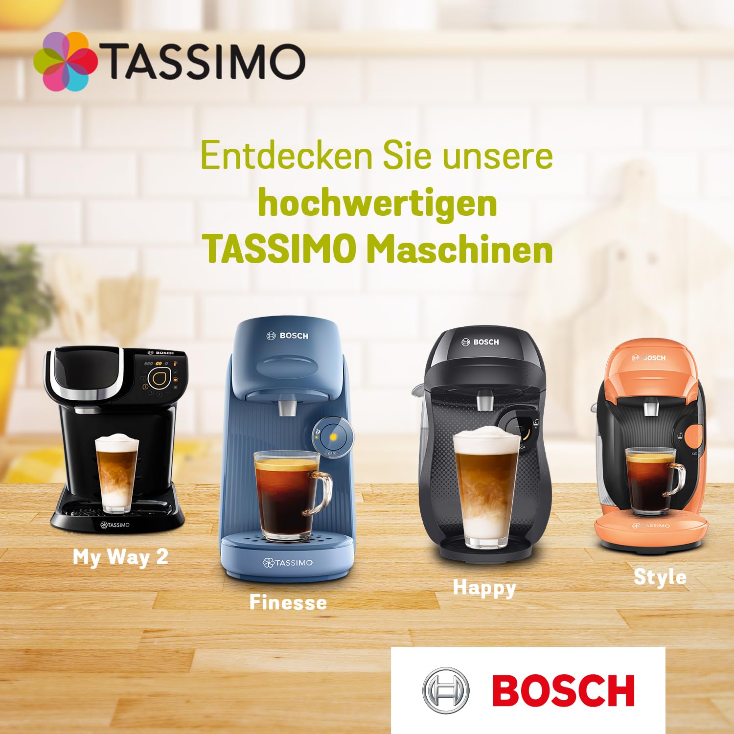 Tassimo Kapseln Jacobs Caffè Crema Classico XL, 5 x 16 Pads, 80 Kaffeekapseln