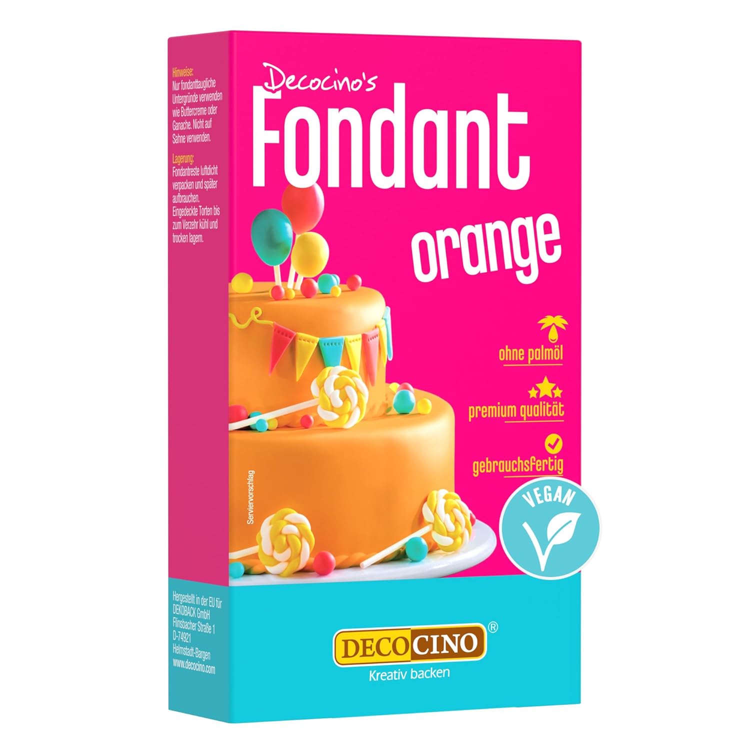 Decocino Fondant, Weiss, 250 g (1er Pack)