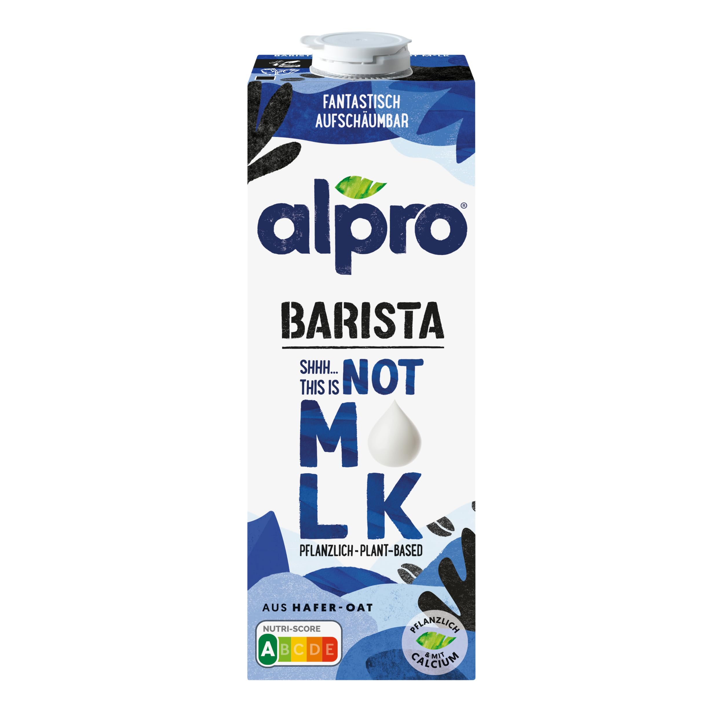 Alpro Barista Kokos – Zum Aufschäumen – 100 Prozent pflanzlich, vegan und milchfrei – Von Natur aus laktosefrei – Reich an Calcium und Vitaminen – 8 x 1 L