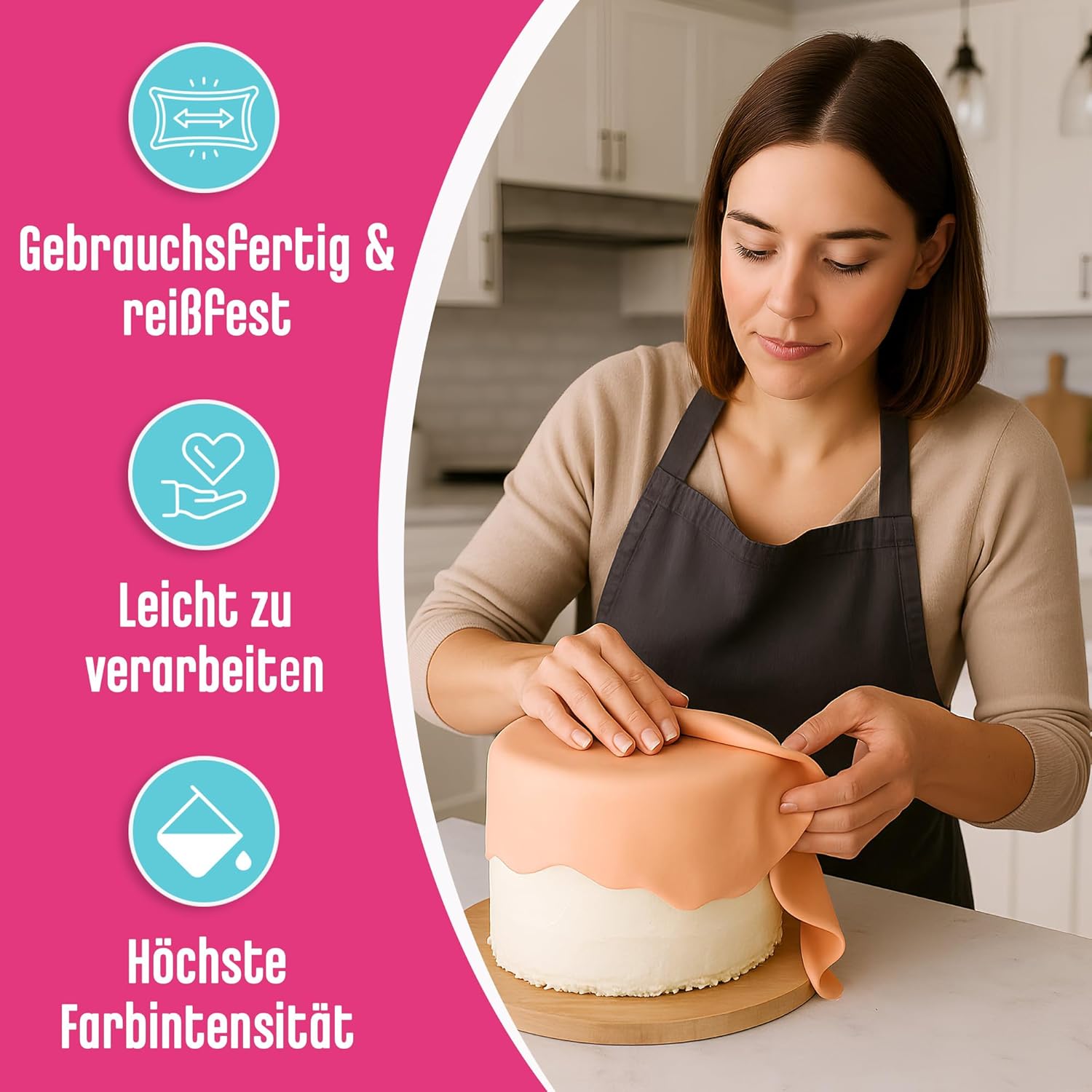 Decocino Fondant, Weiss, 250 g (1er Pack)