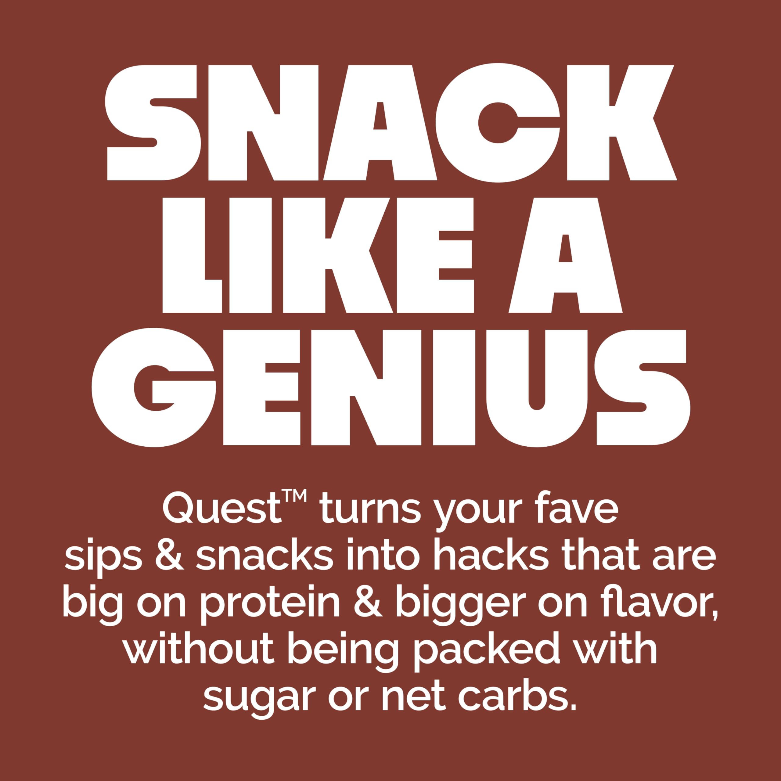 Quest Nutrition Chocolate Chip Dough Cookie Protein Bars, 21g Protein, 1g Sugar, 4g Net Carbs, High Fiber, Gluten Free, Keto-Friendly, 12 Count
